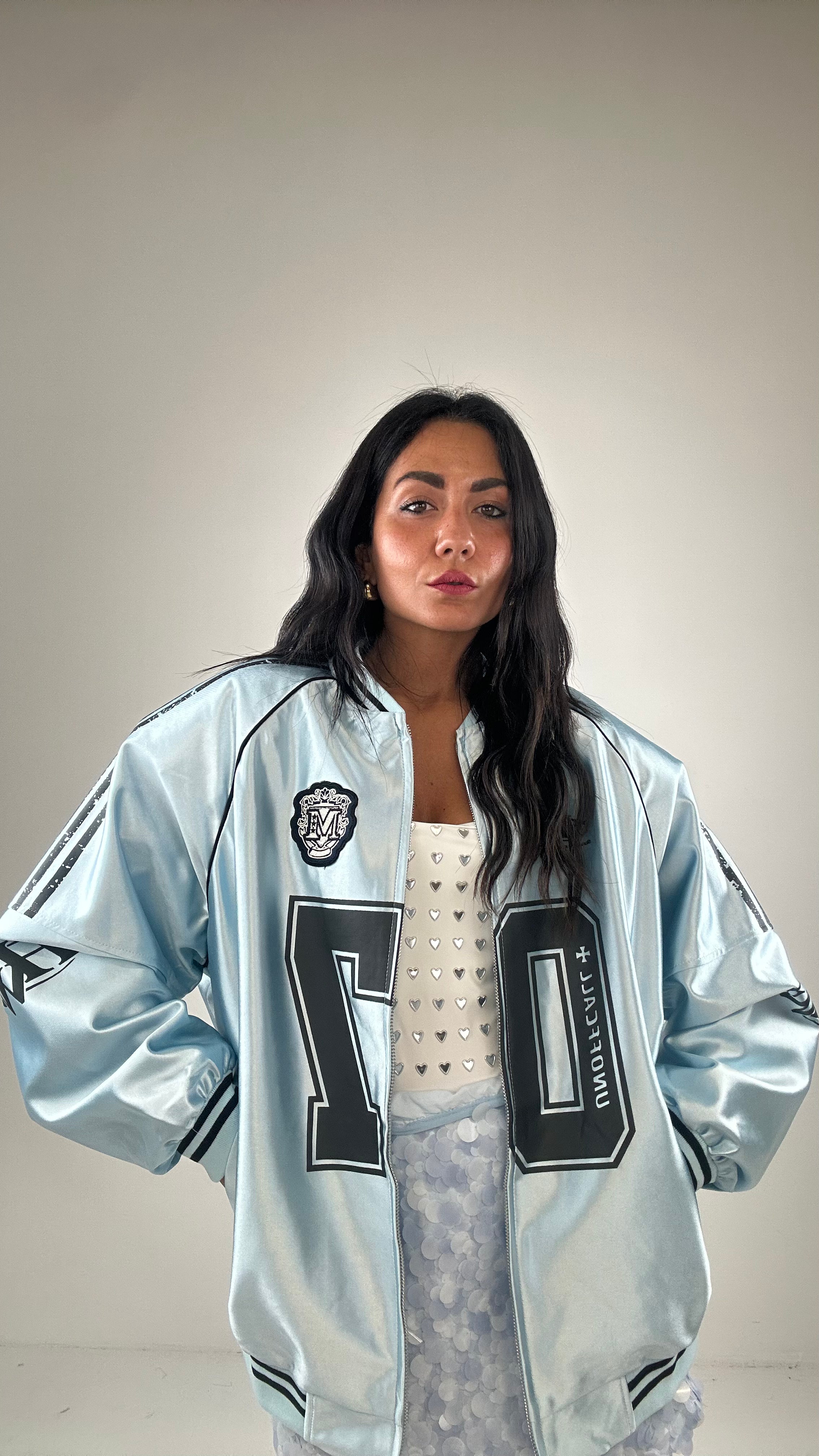Bomber SATIN 07 - CELESTE