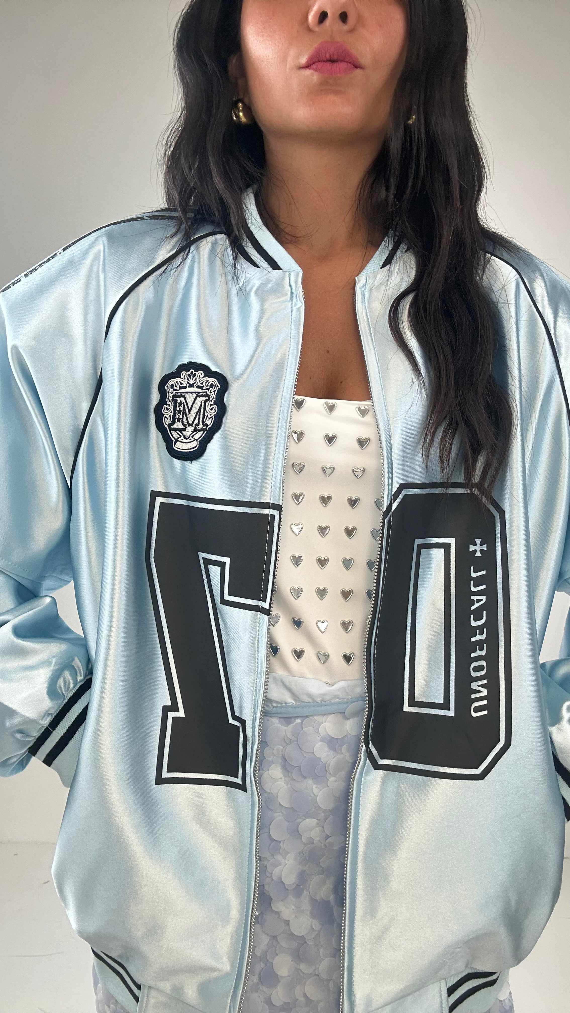 Bomber SATIN 07 - CELESTE