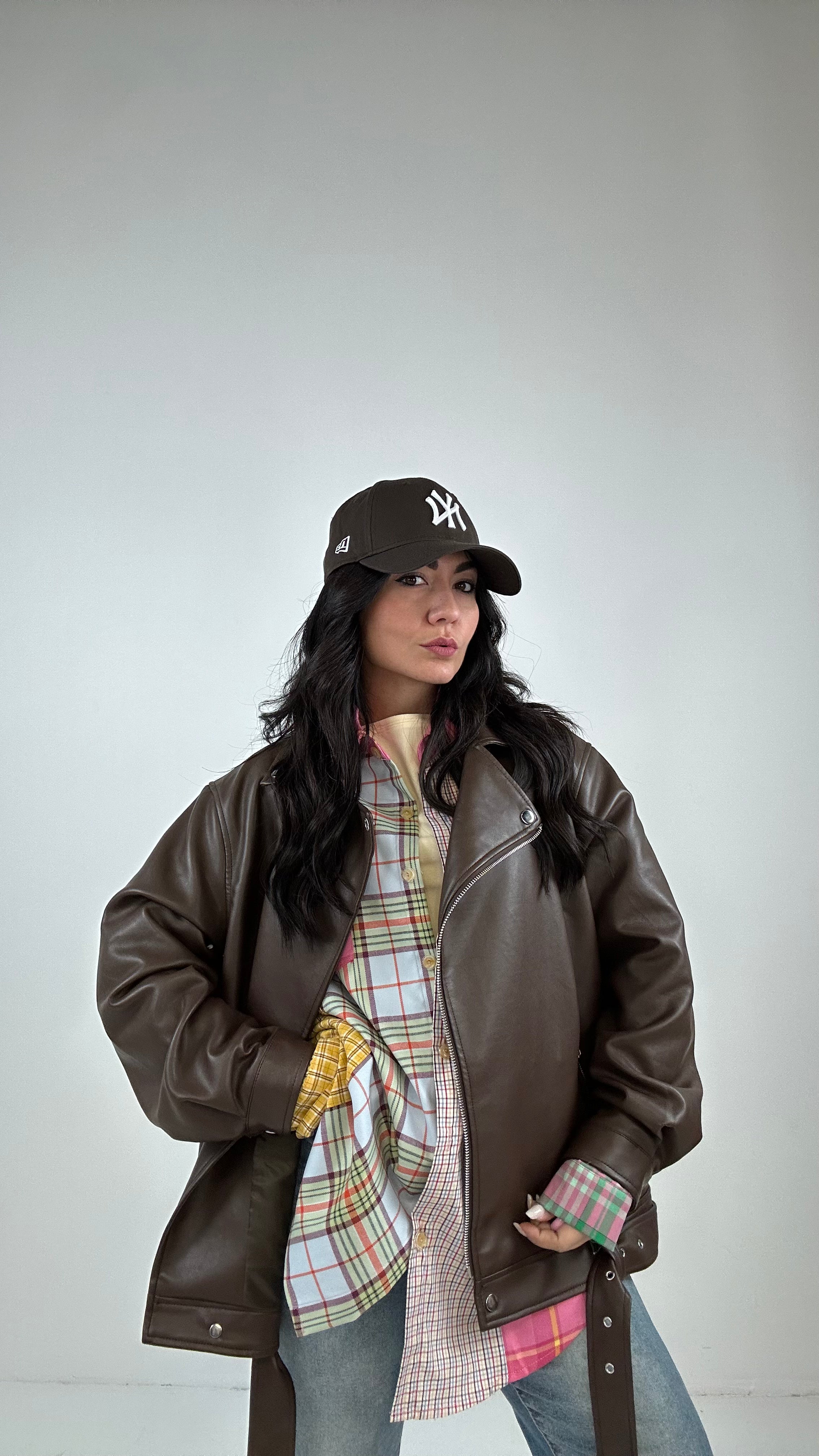 Chiodo OVER PALLONCINO - MARRONE