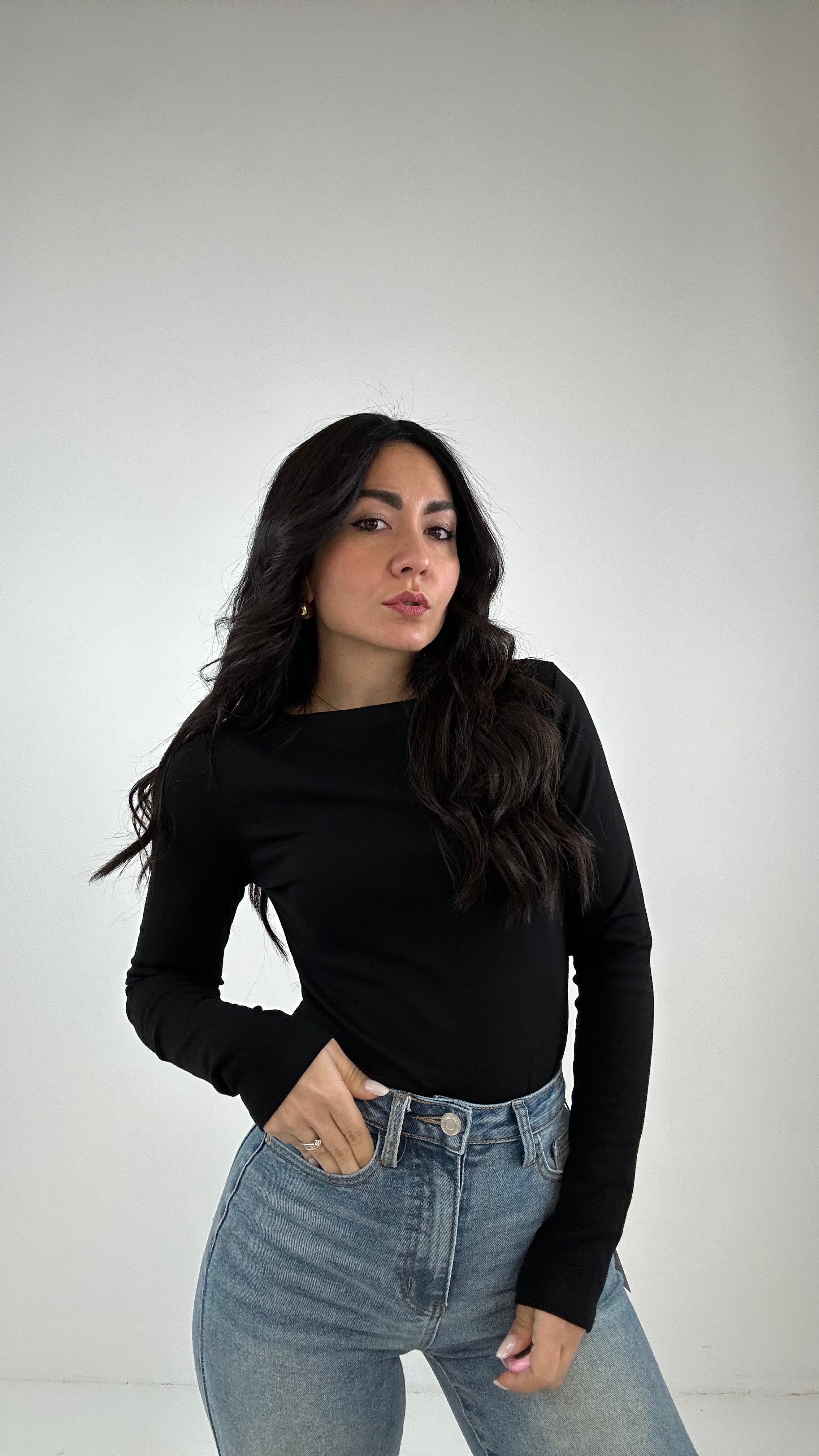 Body BASIC COTONE - NERO