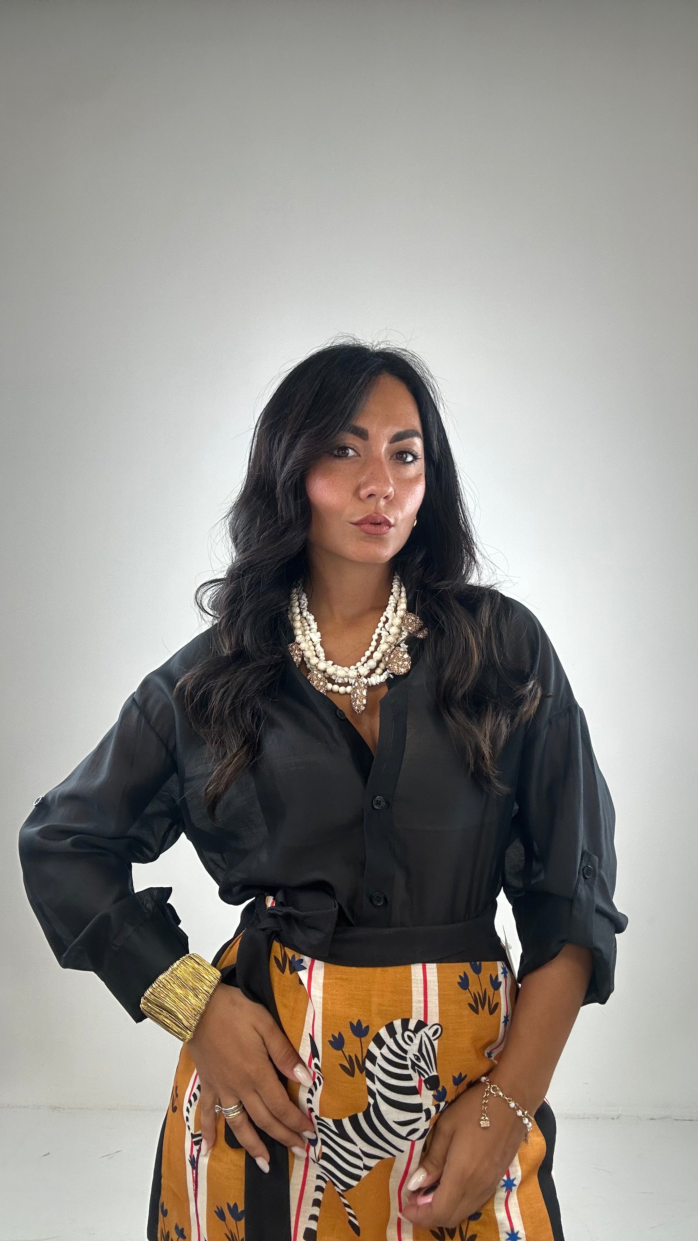 Camicia LEGGEREZZA - NERO