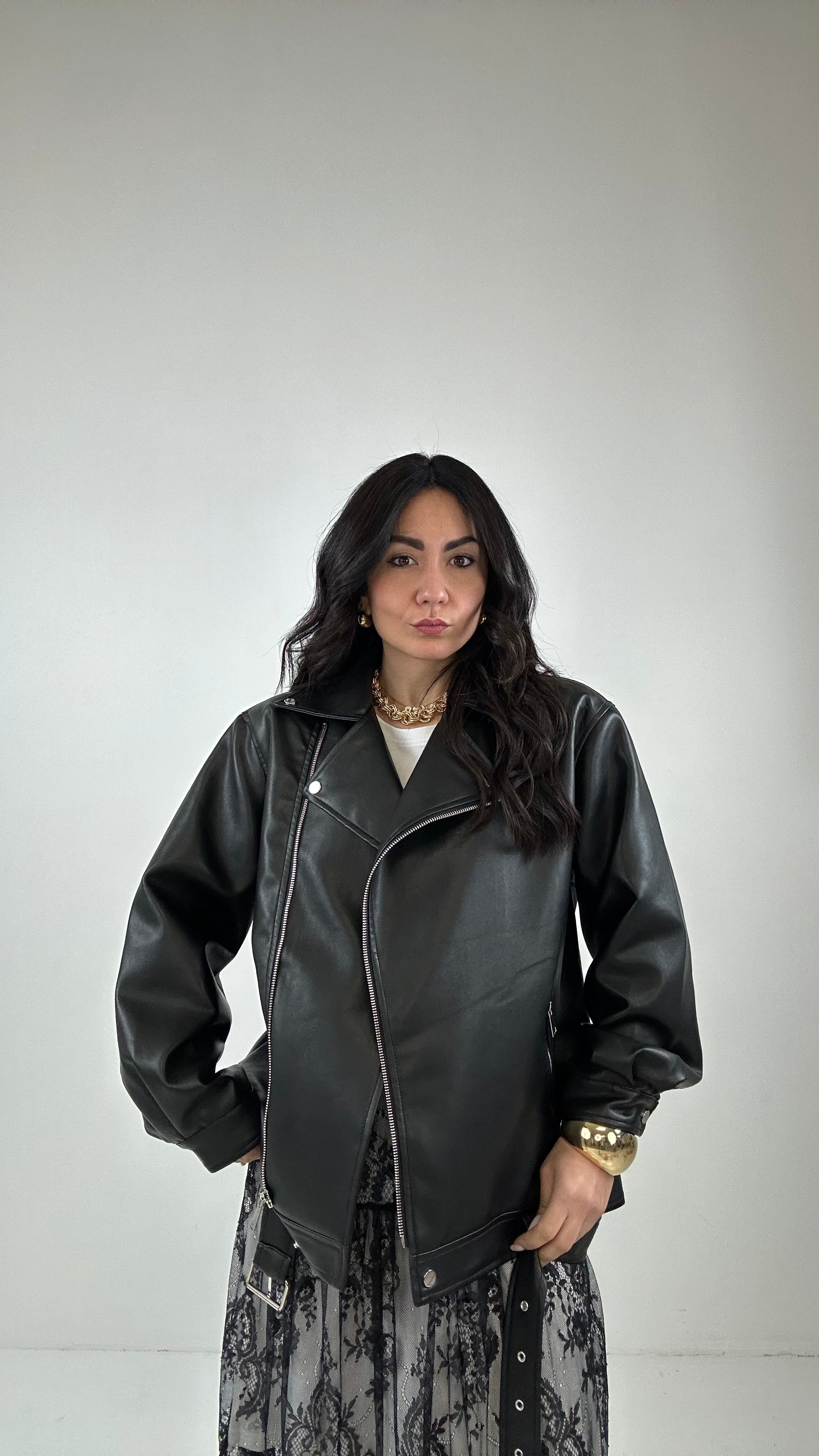 Chiodo OVER PALLONCINO - NERO