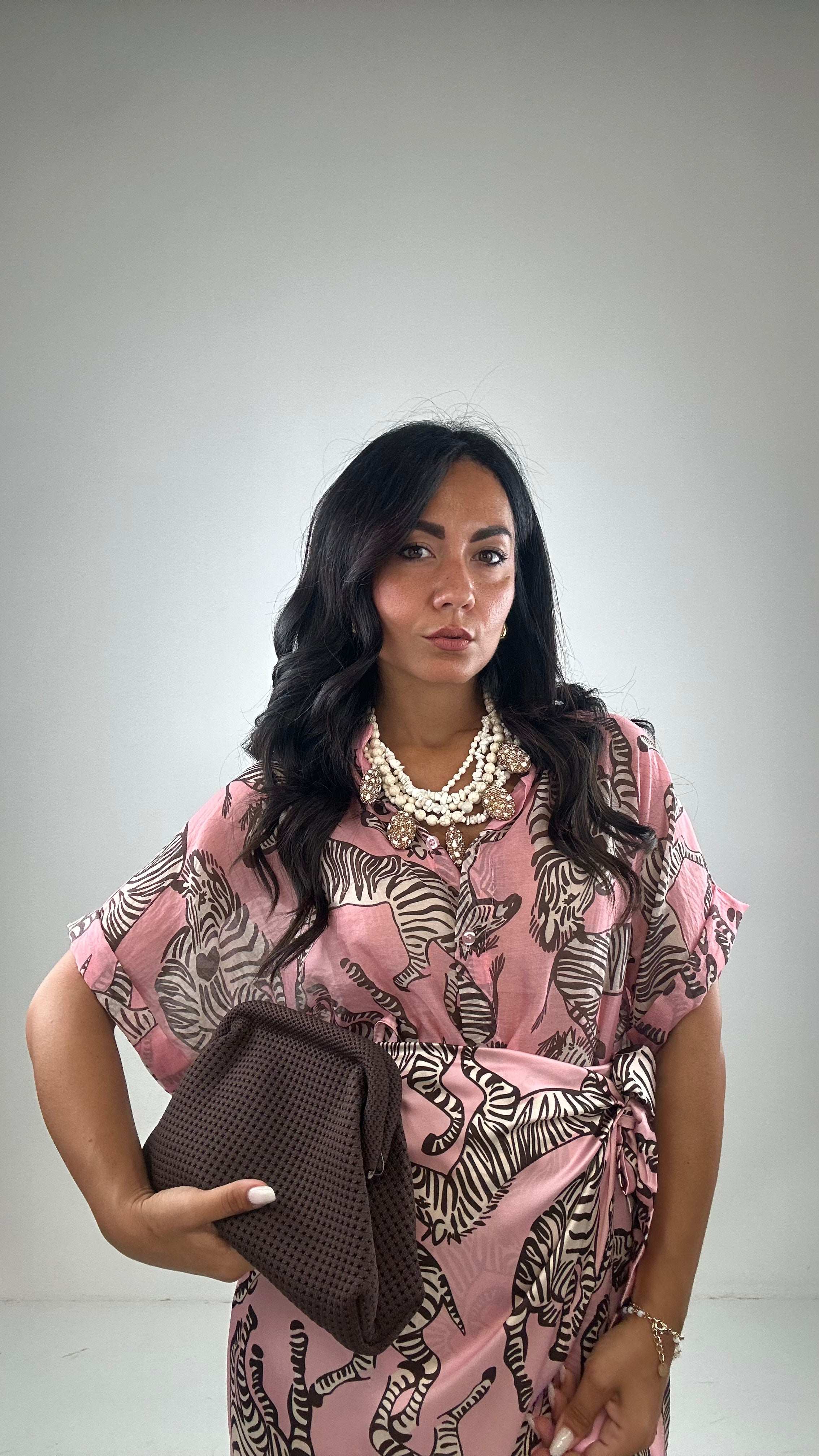Camicia CON ZEBRE - ROSA