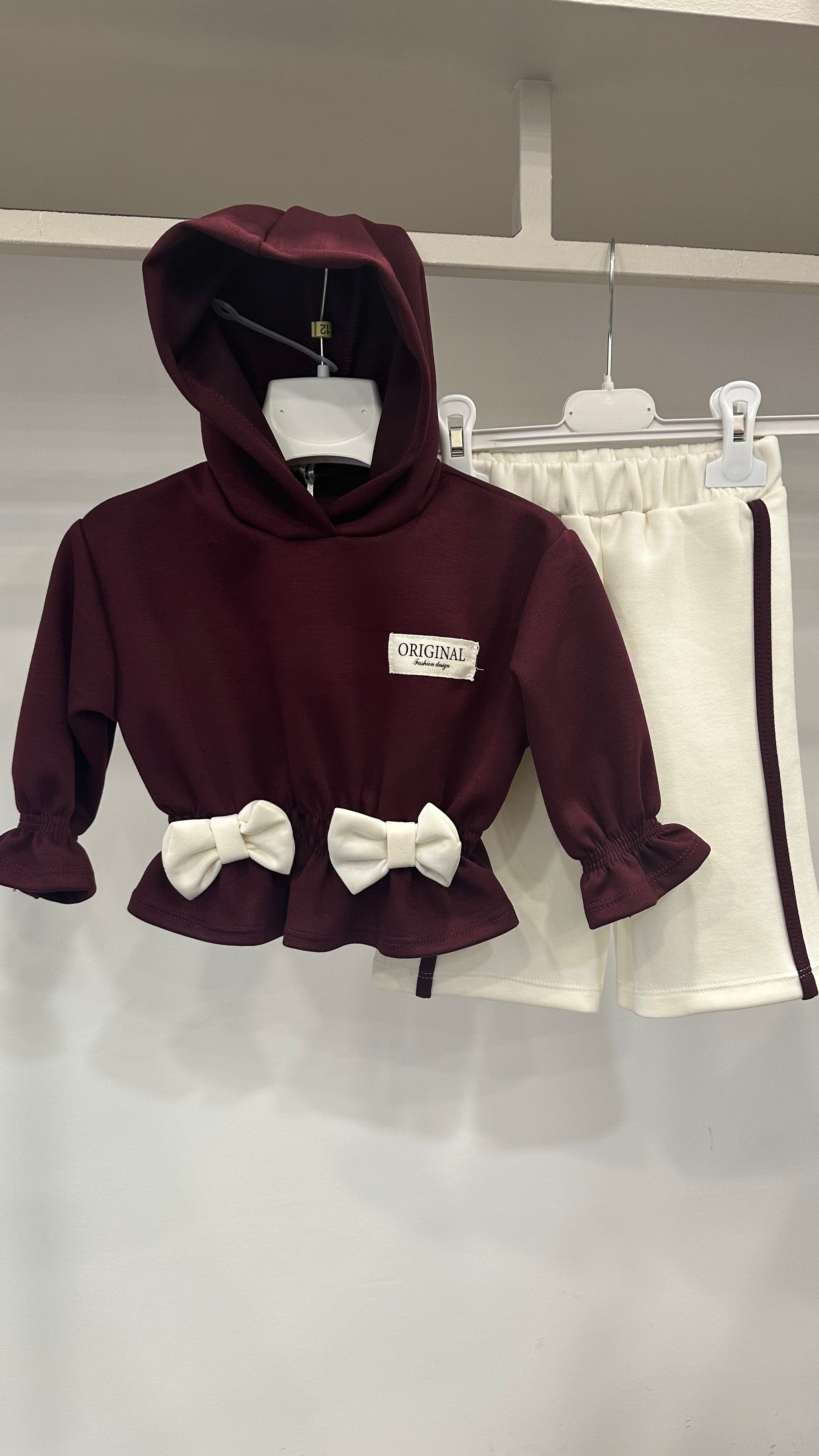 Completo CON FELPA FIOCCHI 12-36M - BORDEAUX