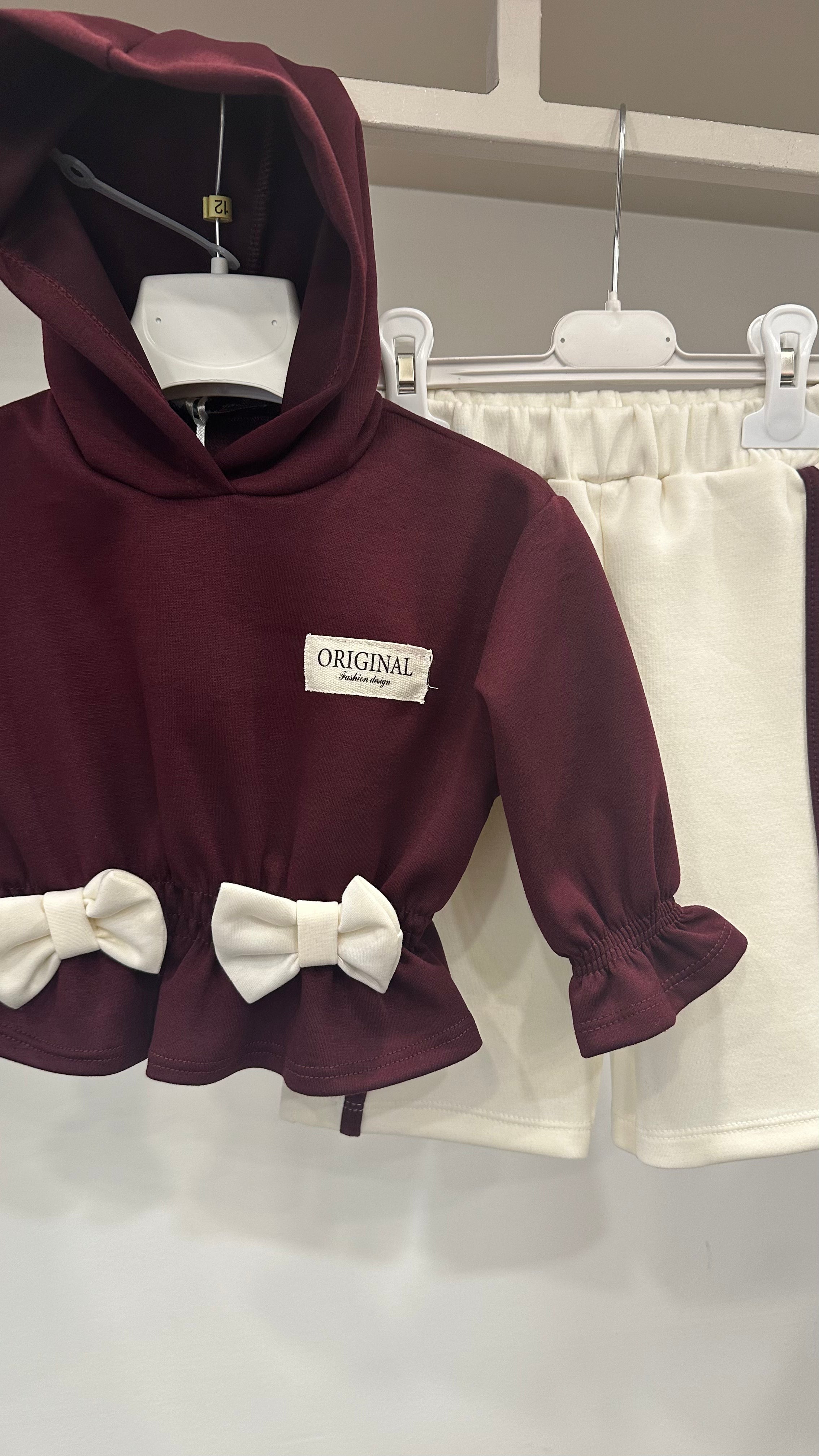 Completo CON FELPA FIOCCHI 12-36M - BORDEAUX