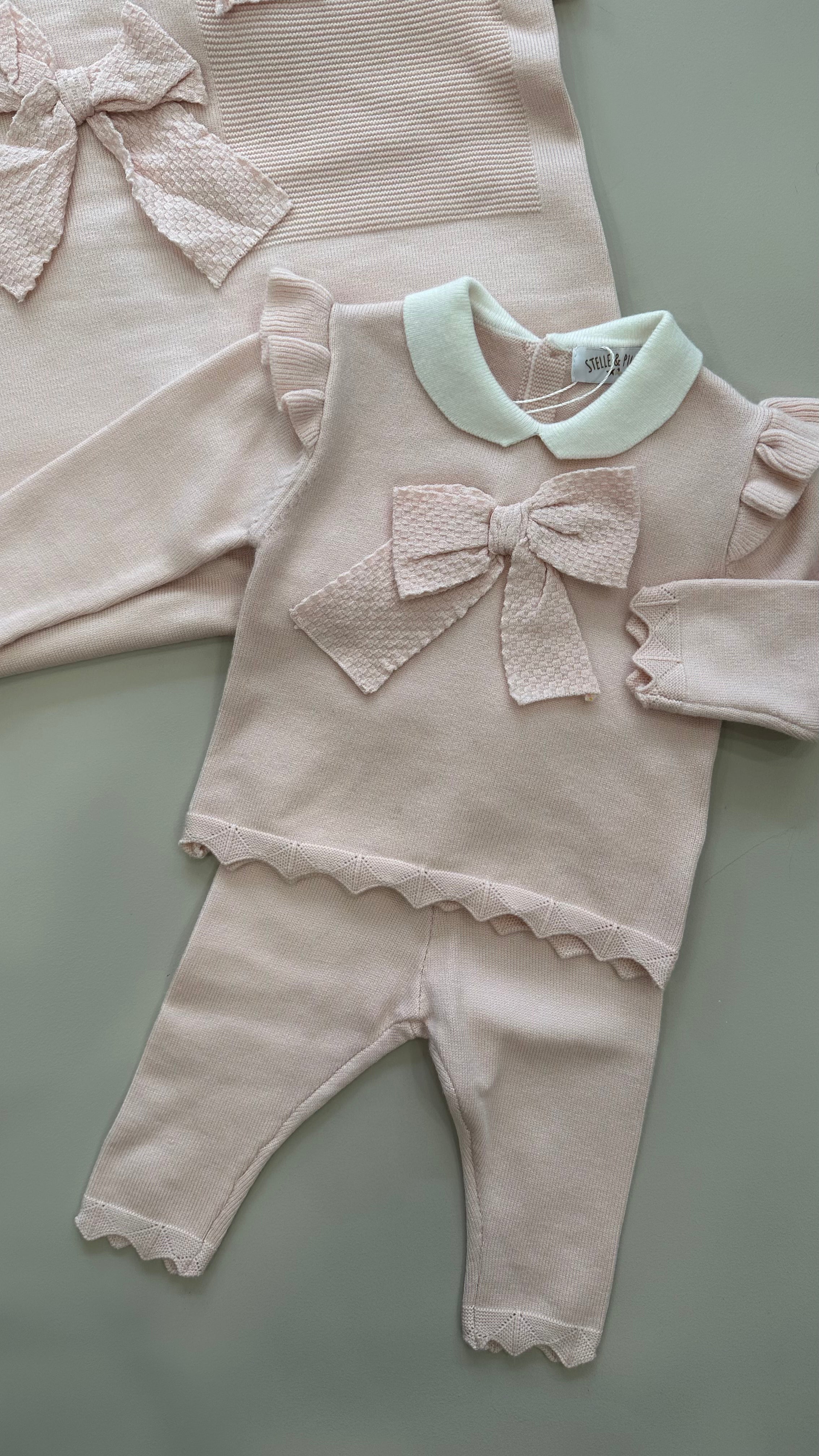 Set NASCITA STELLE FIOCCO 1-3M - ROSA