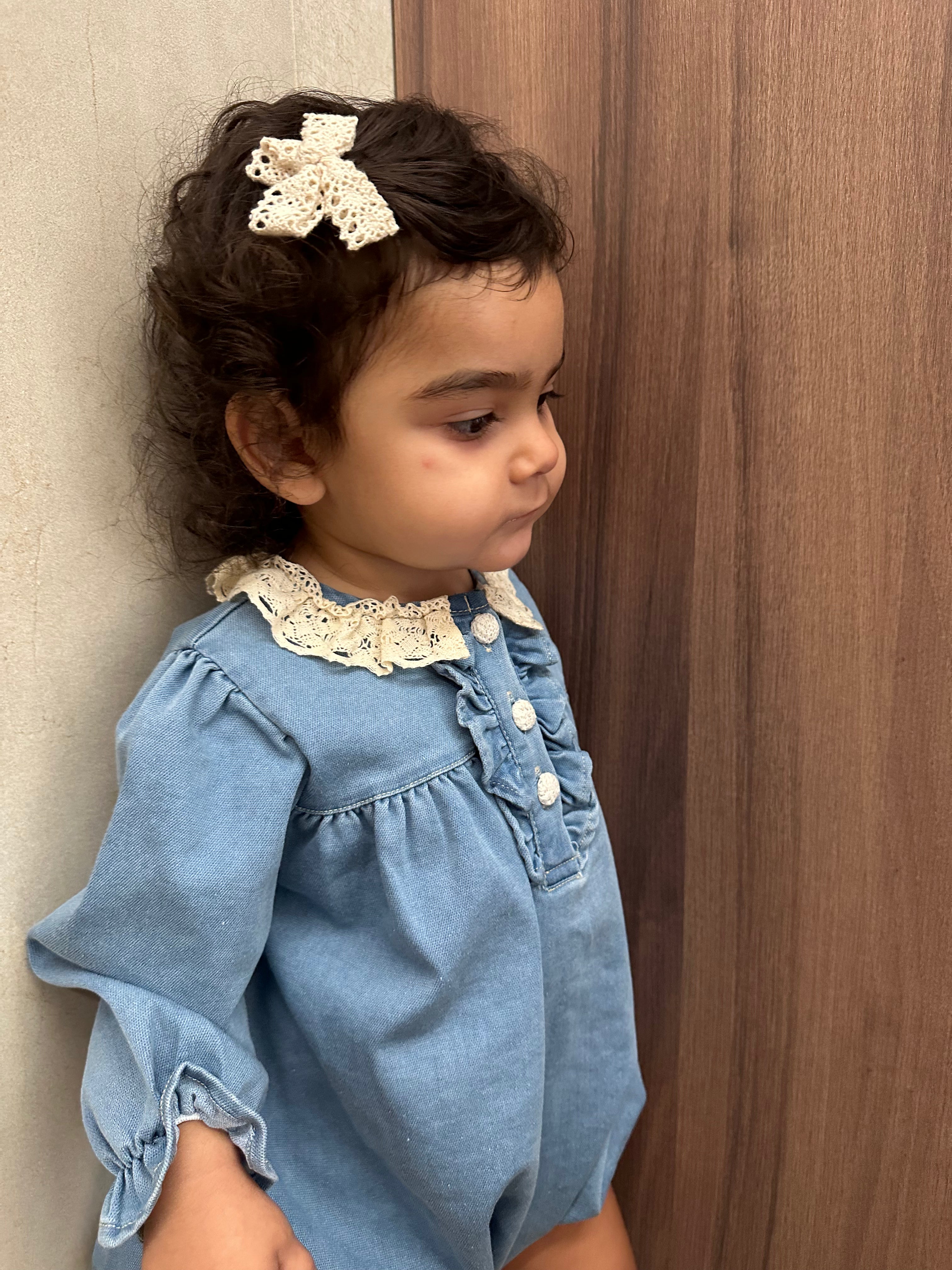 Pagliaccetto IN JEANS CON PARIGINE 9-24M - JEANS