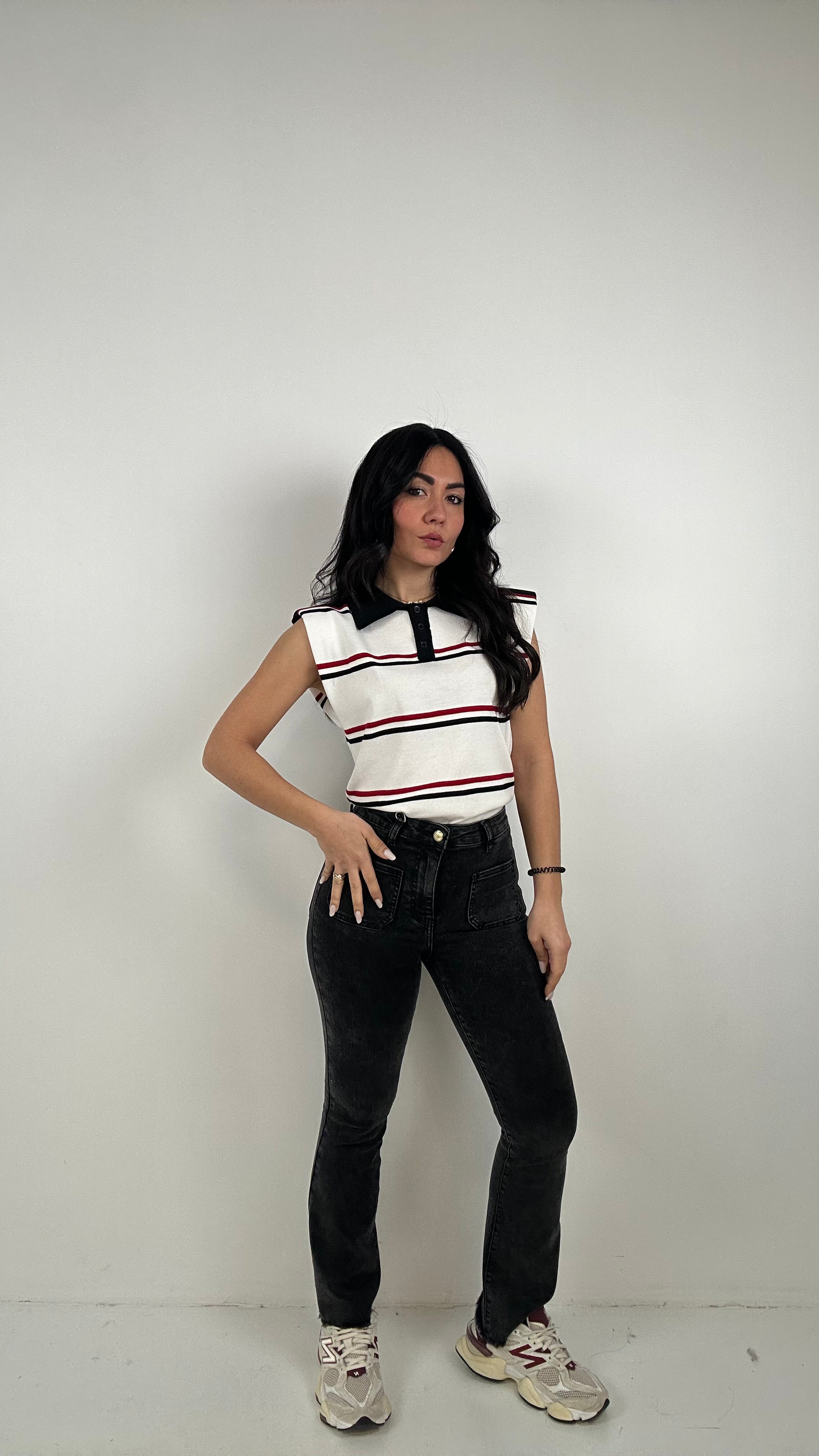 Jeans FLARED TASCHINO - NERO