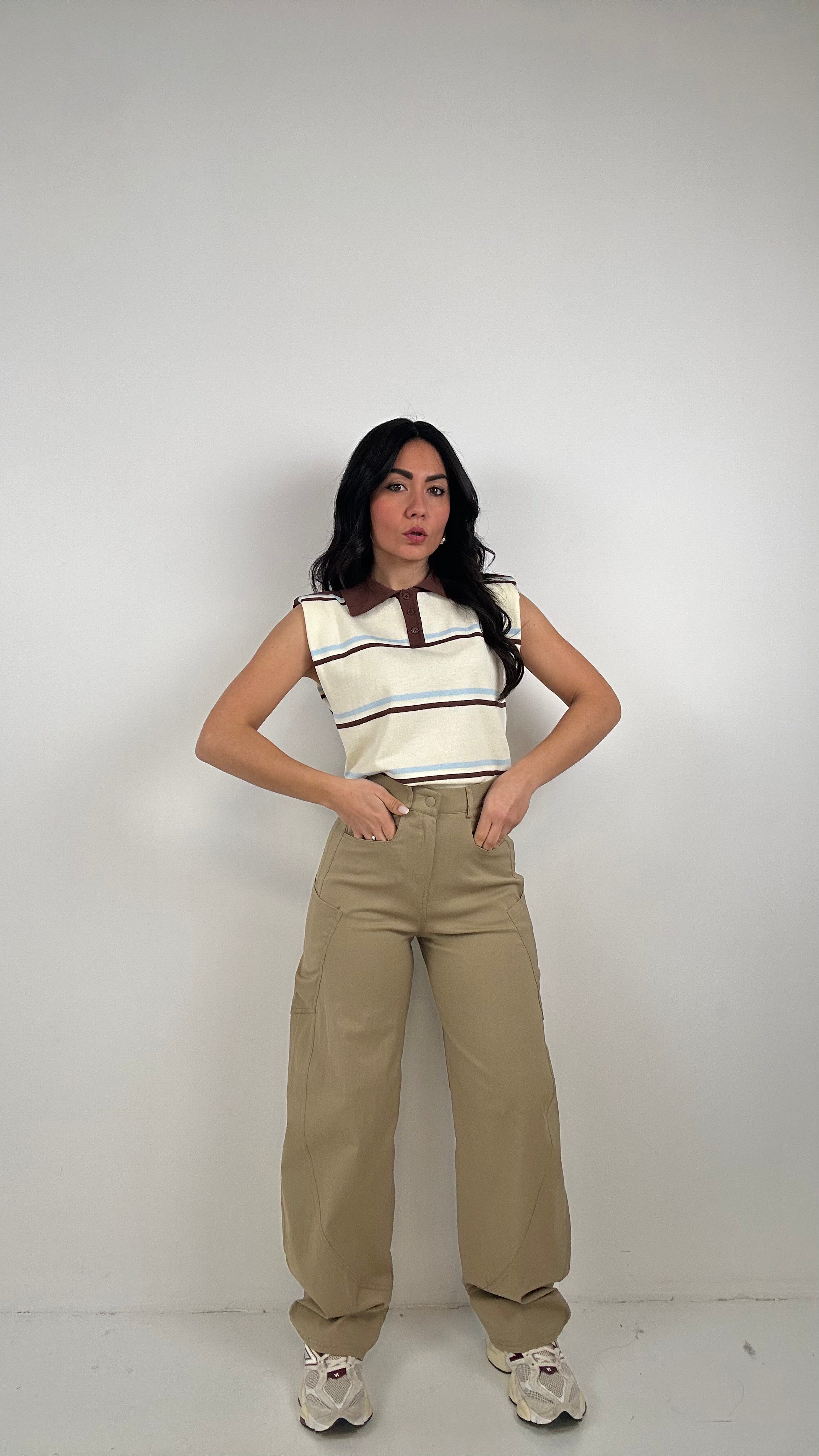 Pantalone BALLON LOW - BEIGE