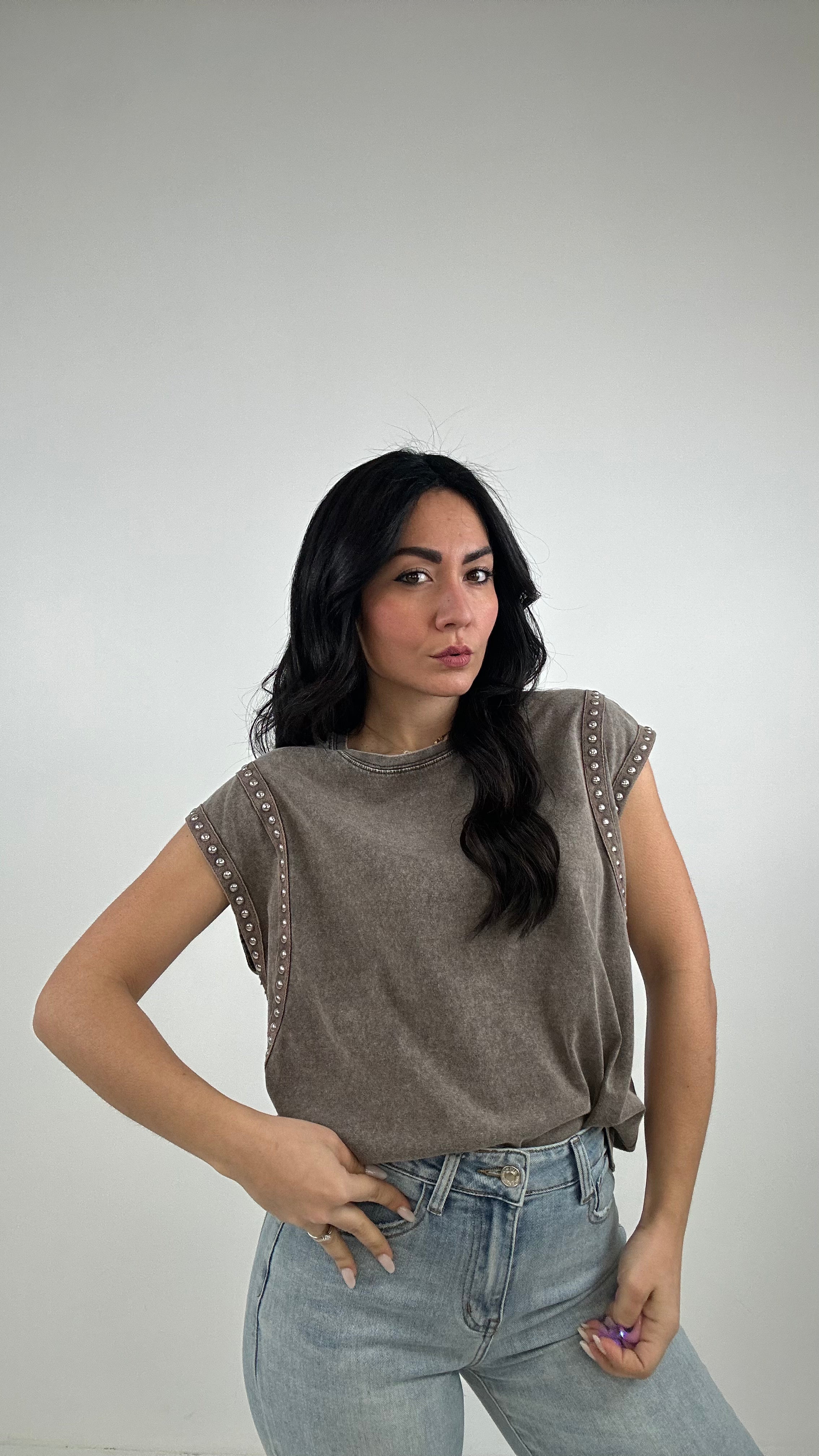 T-shirt BORCHIE - KHAKI