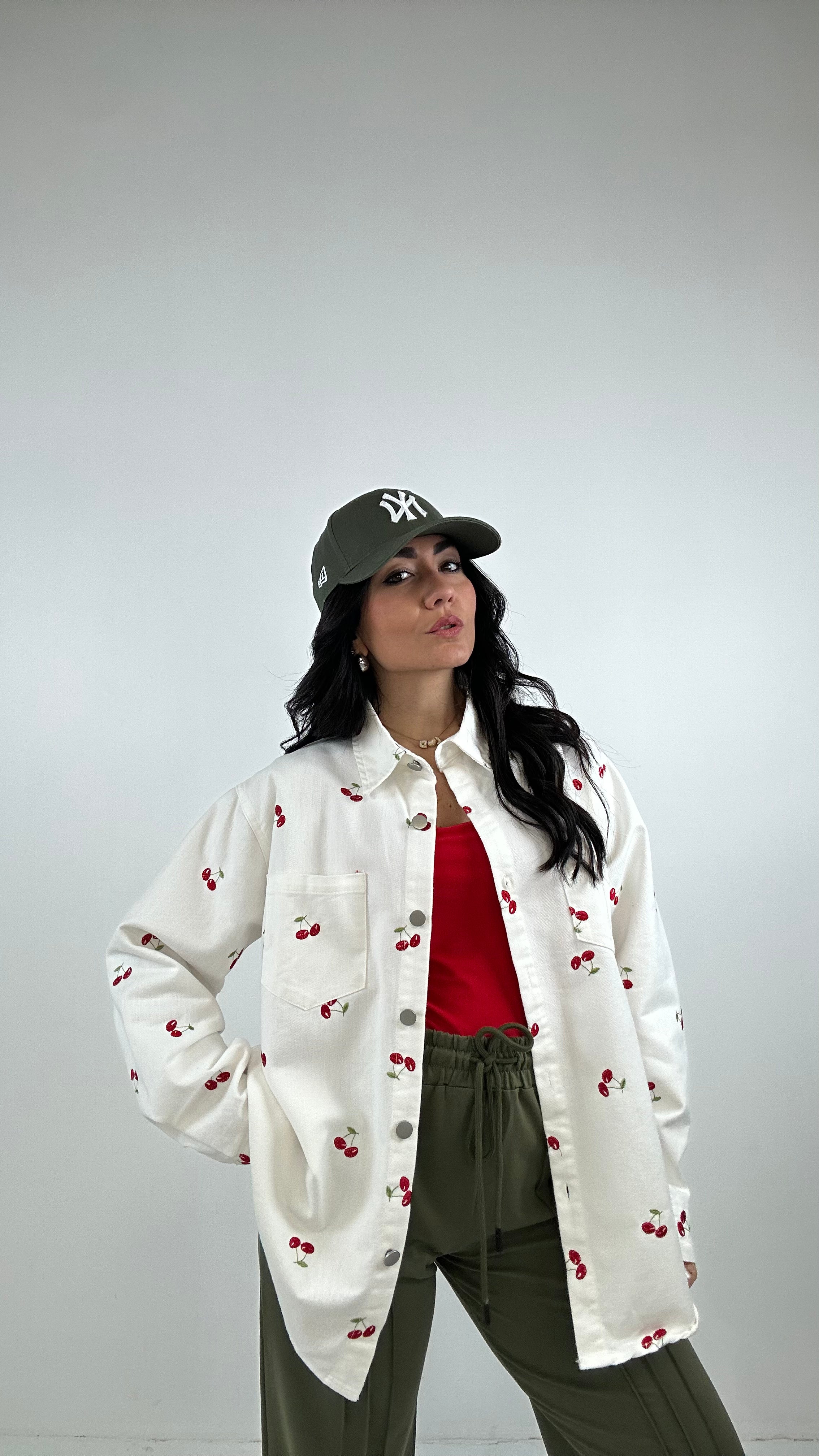 Camicia JEANS CHERRY - BIANCO