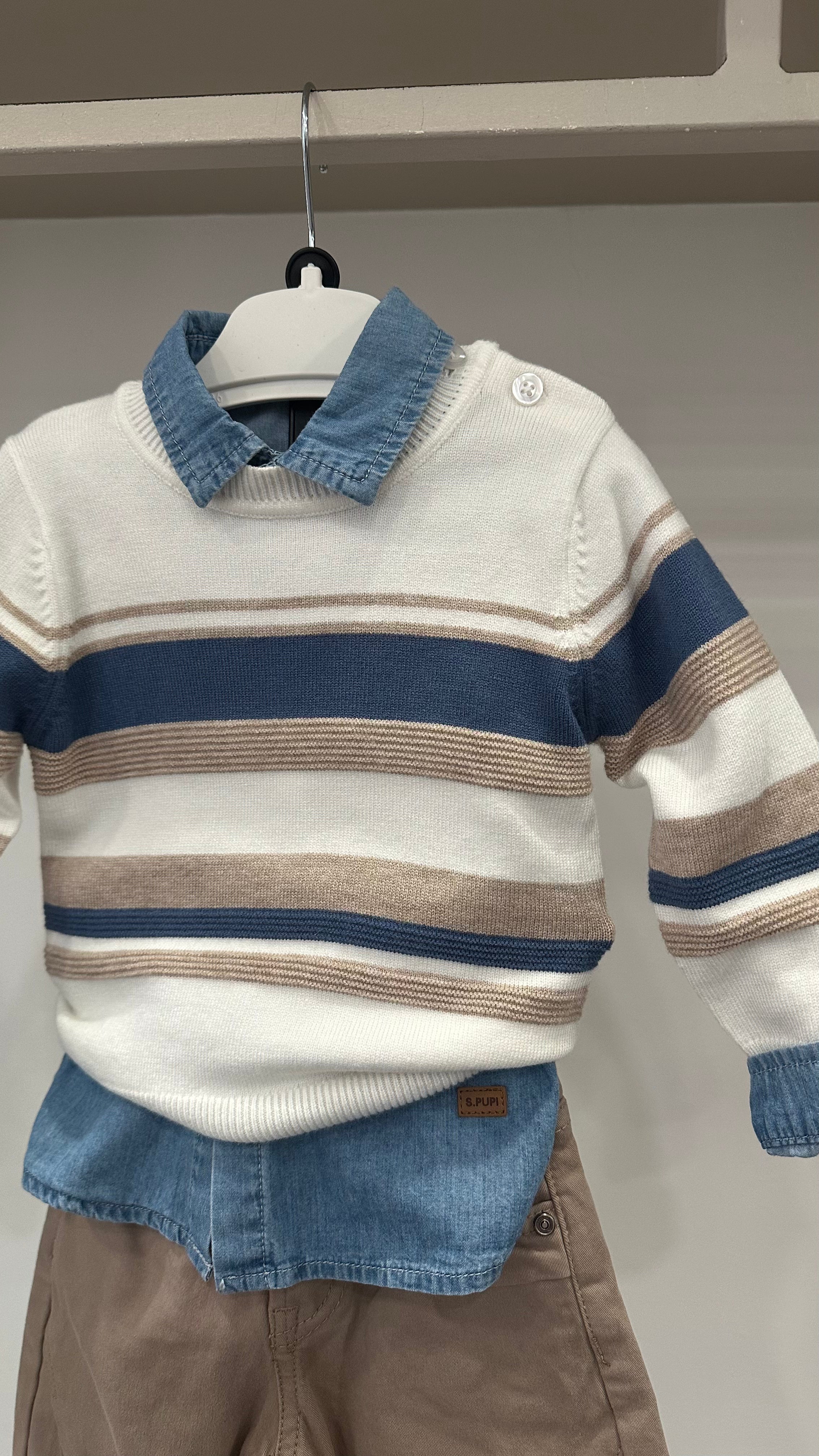 Pull A FASCIA 12-36M - AZZURRO