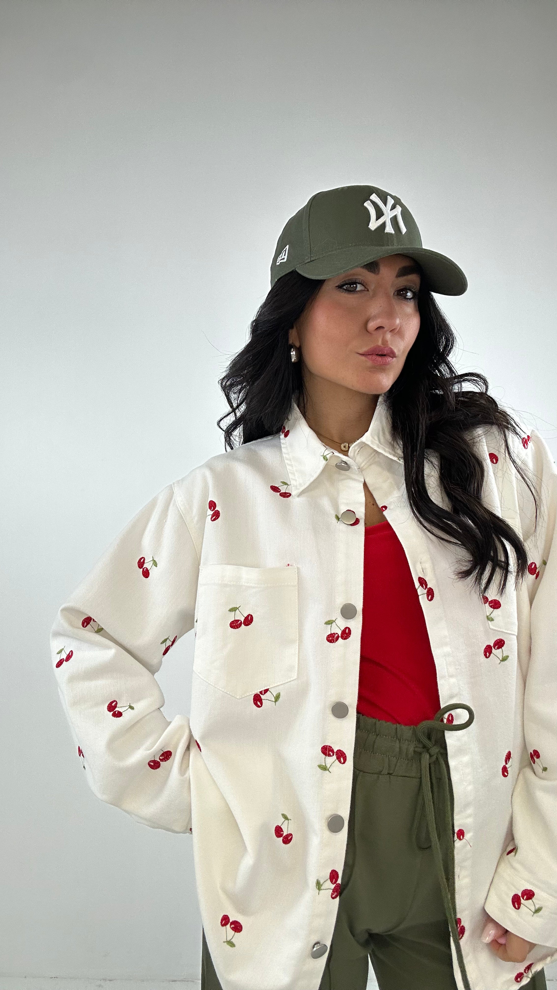 Camicia JEANS CHERRY - BIANCO