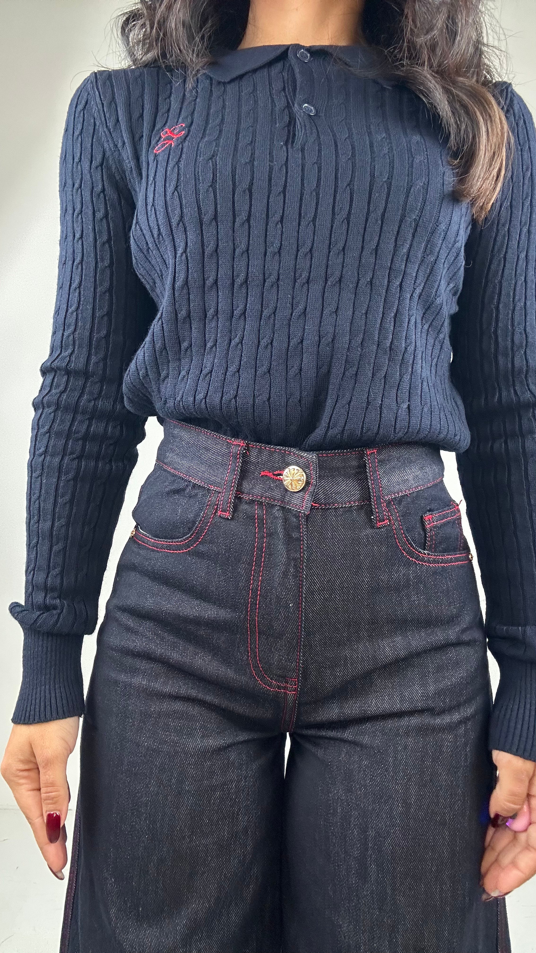 Jeans IMPUNTURE ROSSE - JEANS