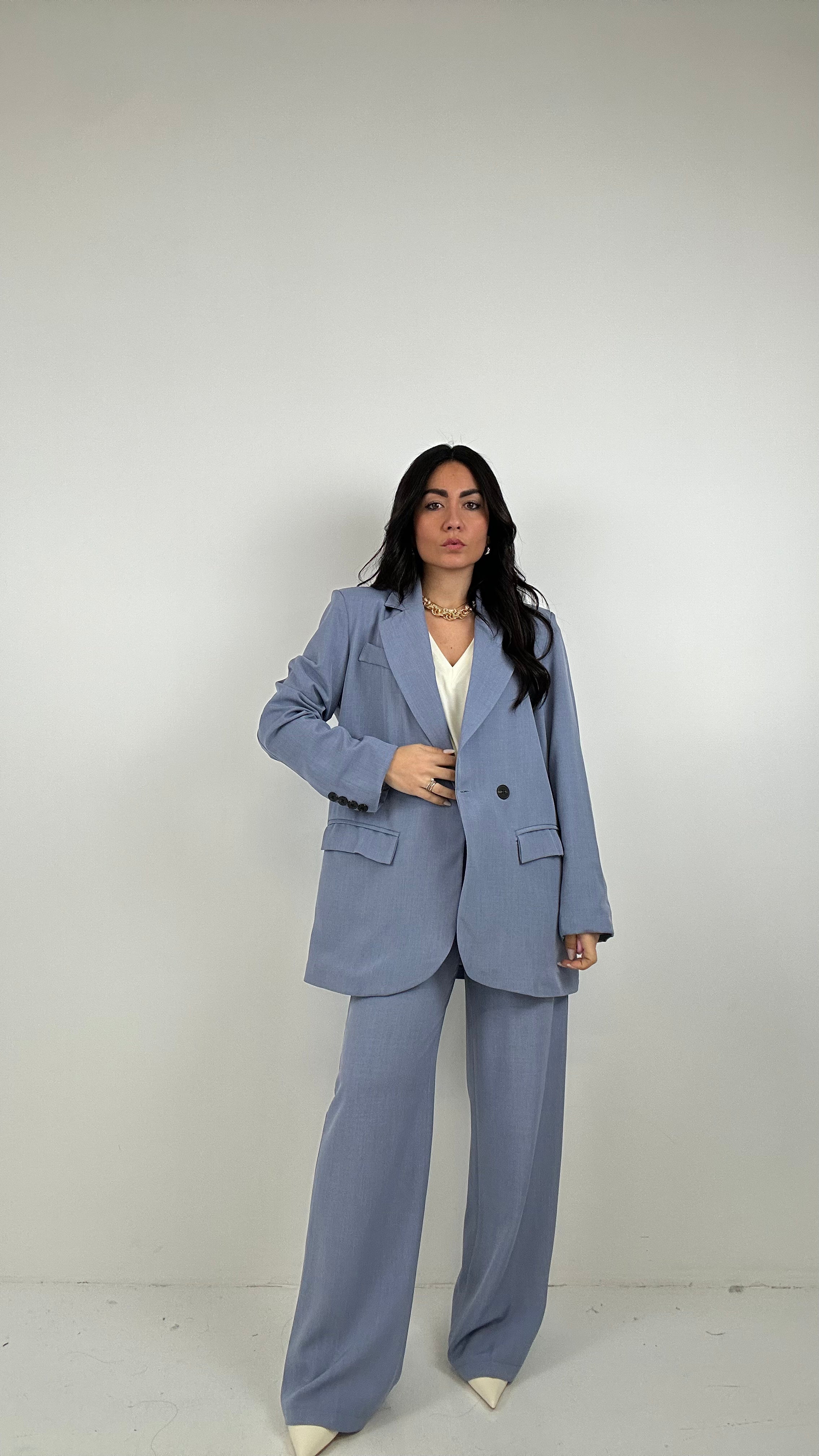 Tailleur DOPPIOPETTO TIME - AZZURRO