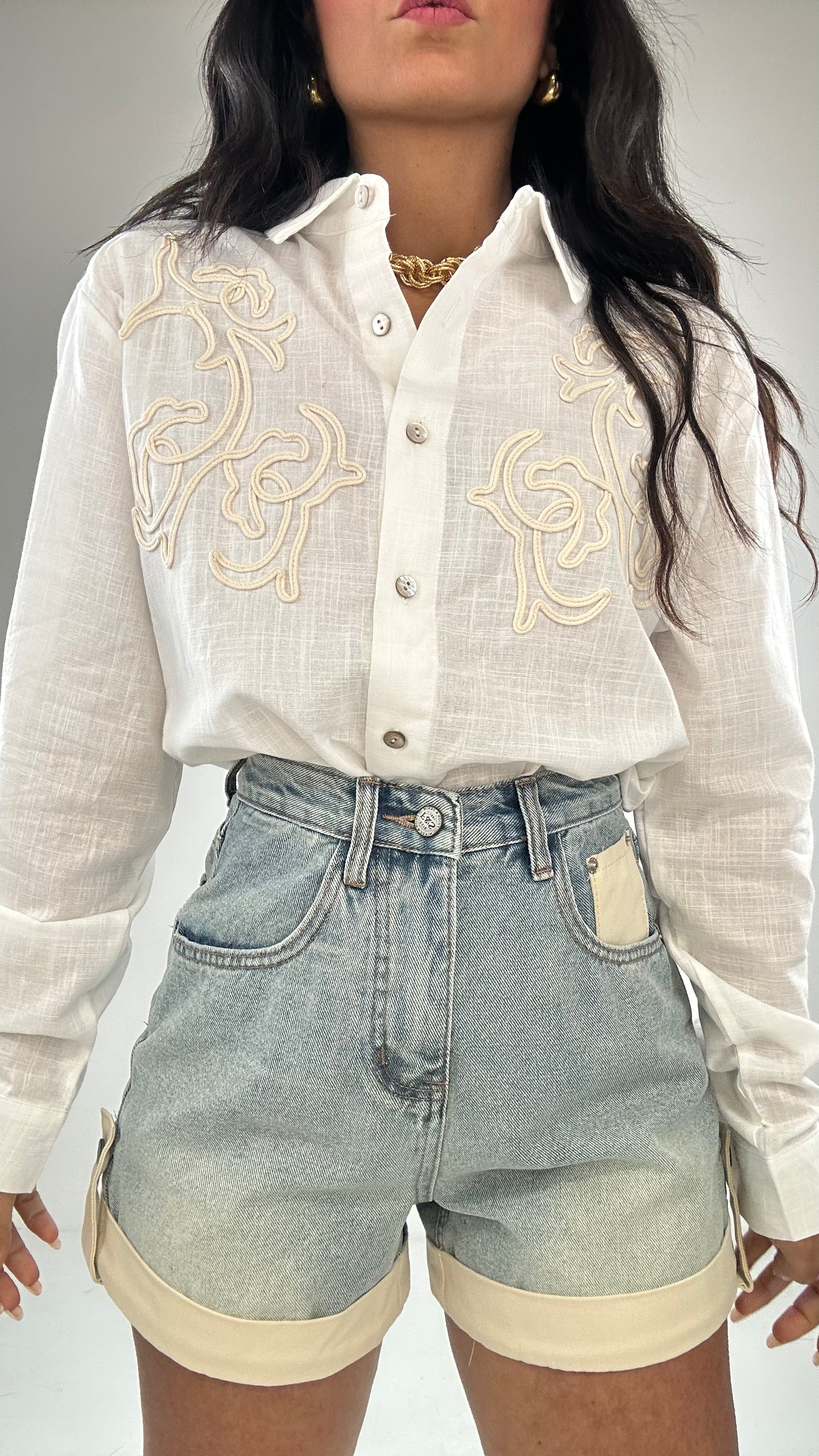 Shorts con BORDO BEIGE - JEANS