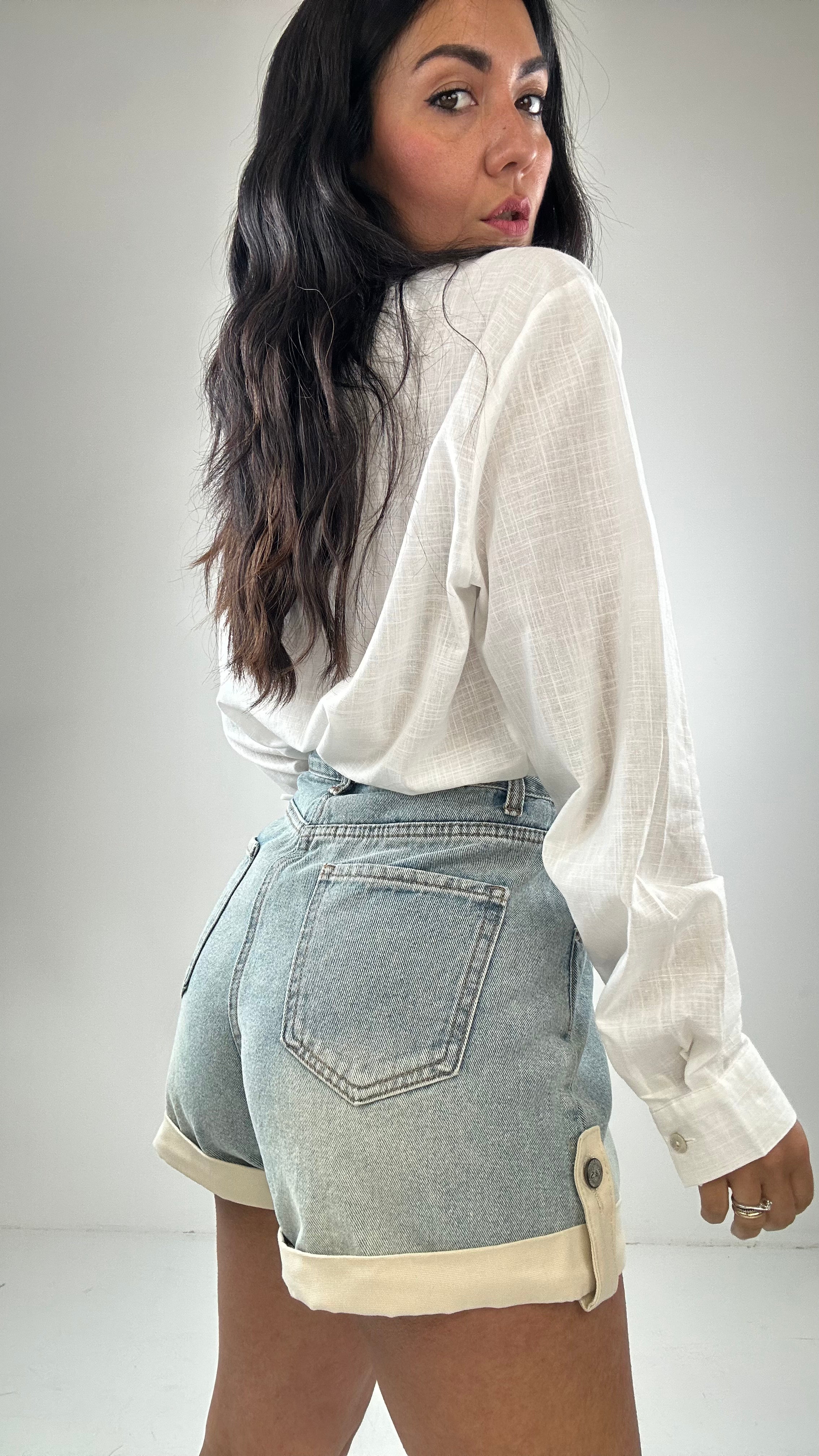 Shorts con BORDO BEIGE - JEANS