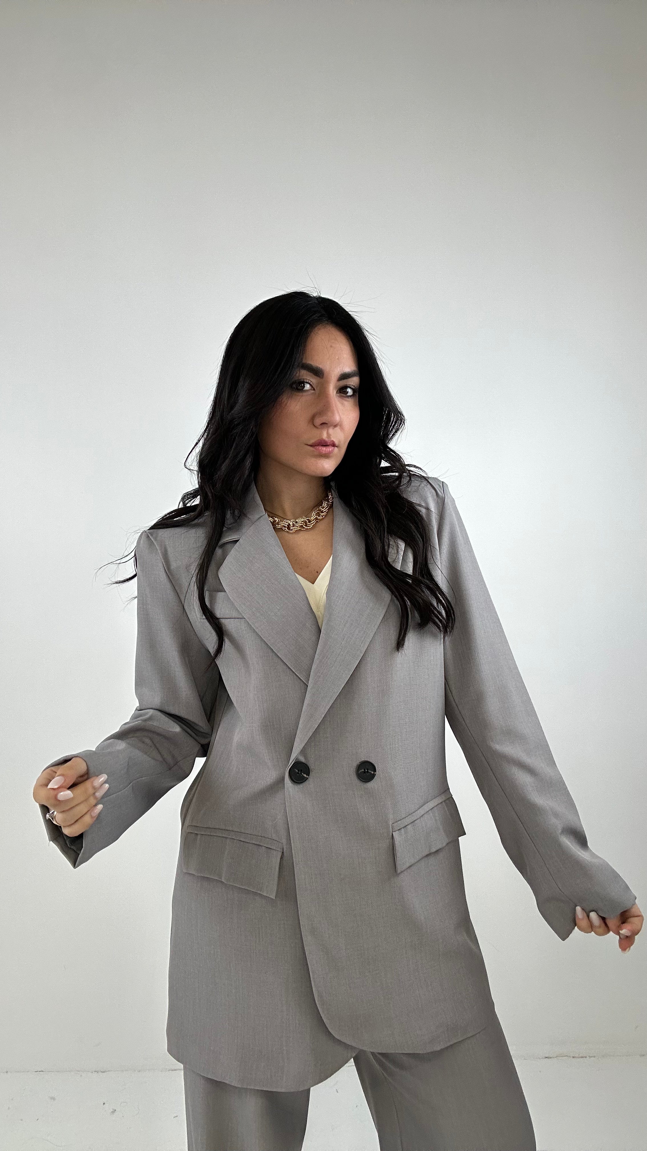 Tailleur DOPPIOPETTO TIME - GRIGIO