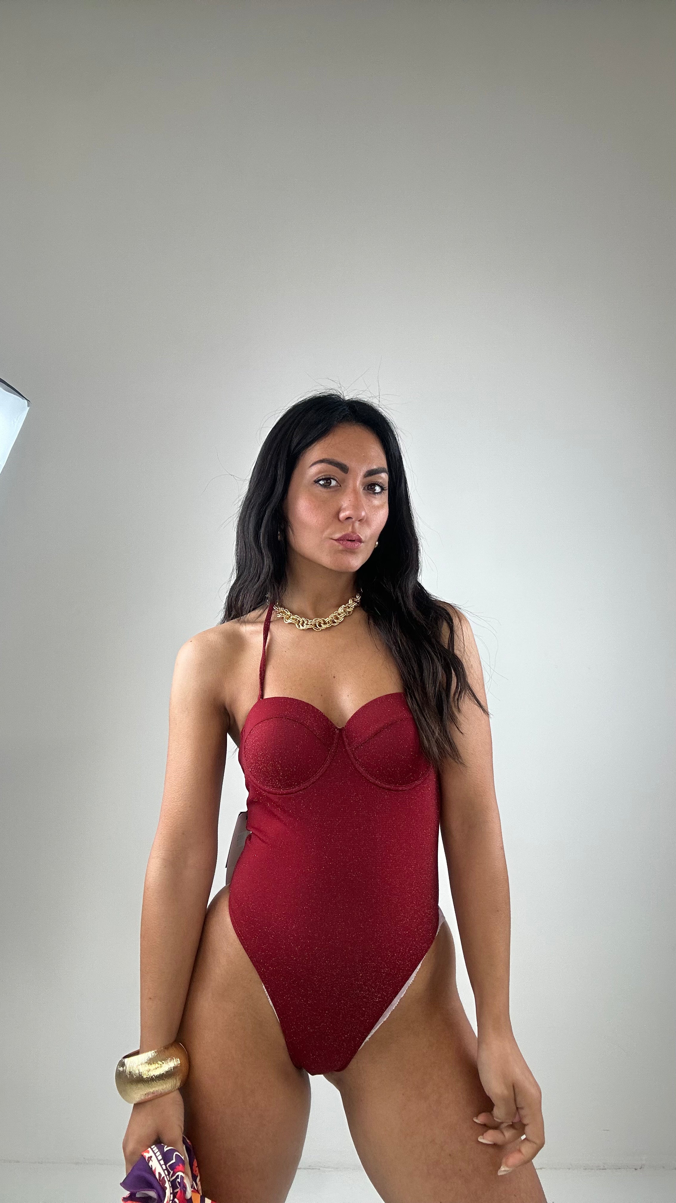 Monikini LUREX - BORDEAUX