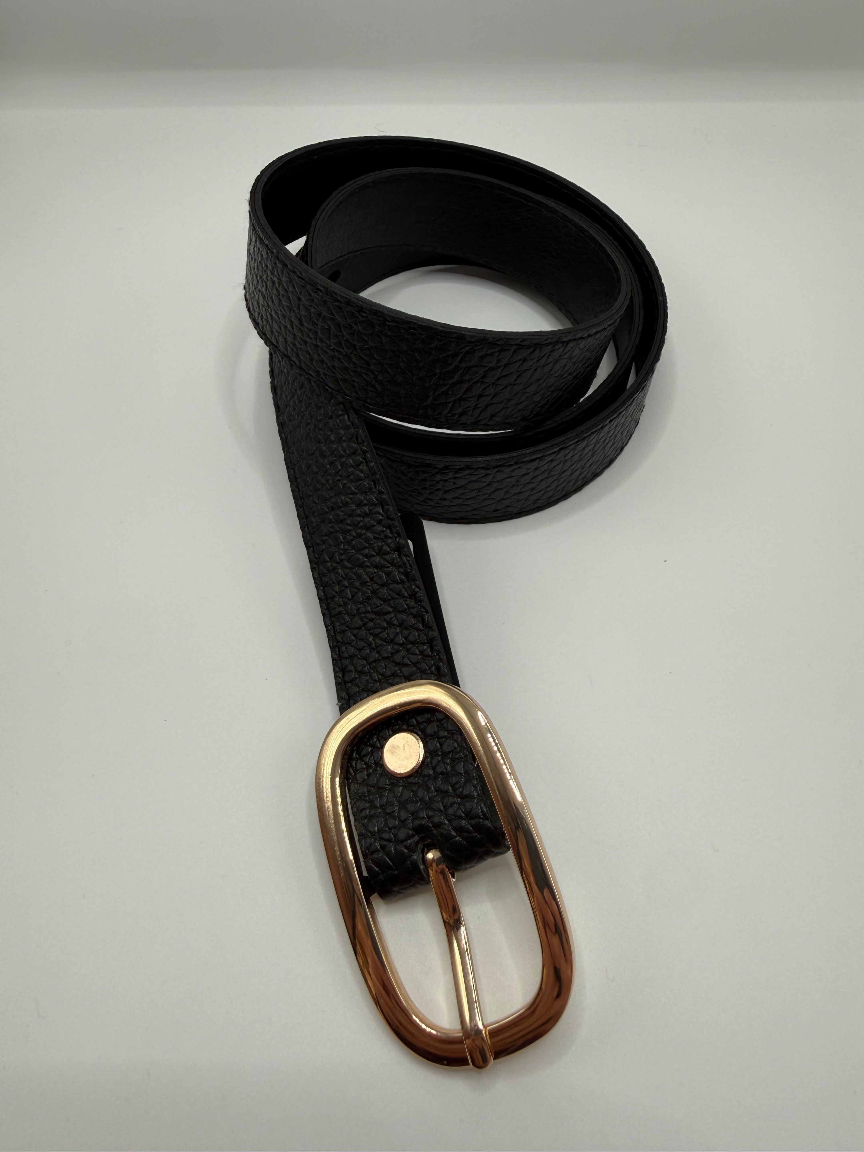 Cintura MARTELLATA PEL - NERO