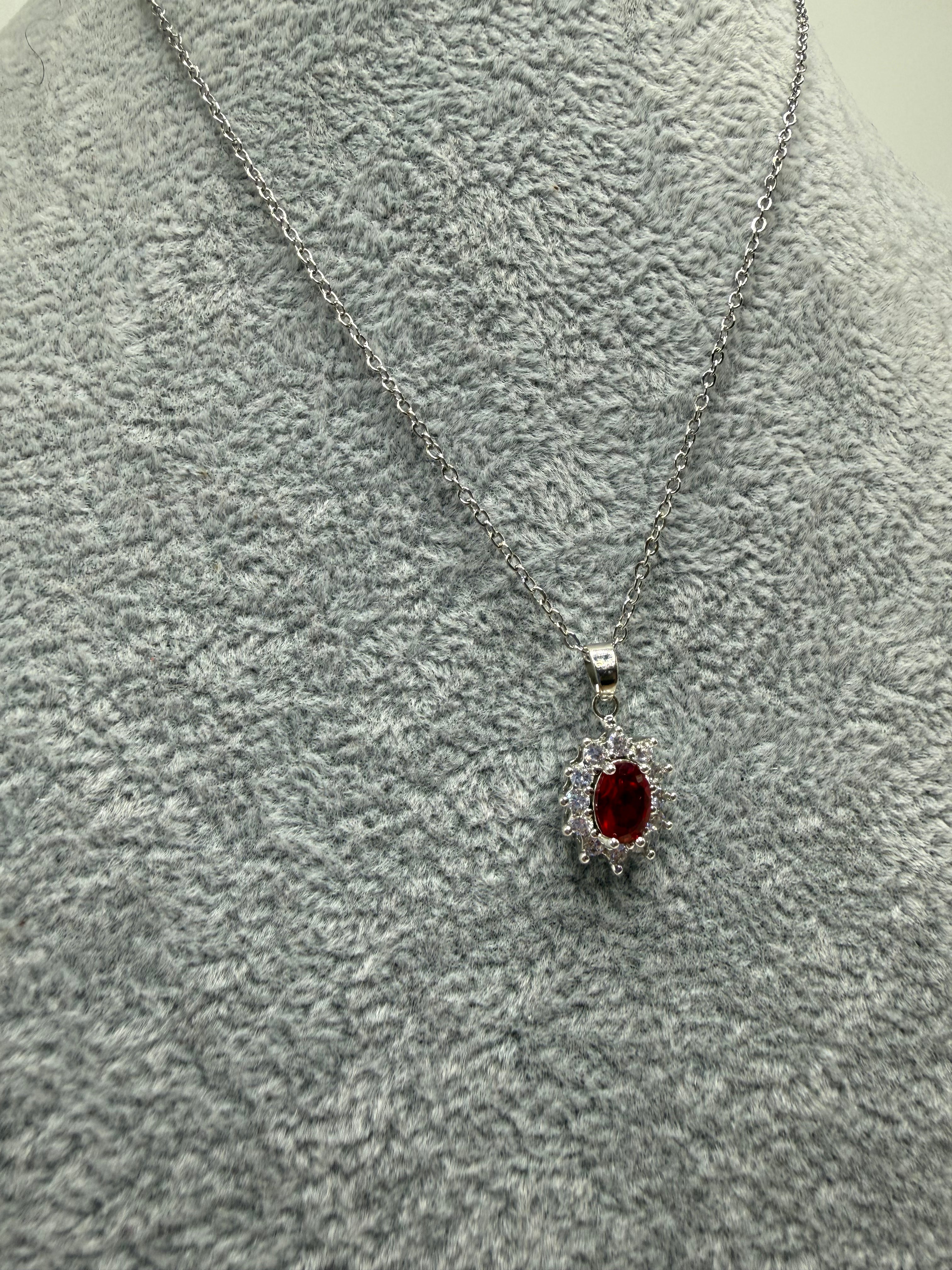 Collana LADY D - ROSSO
