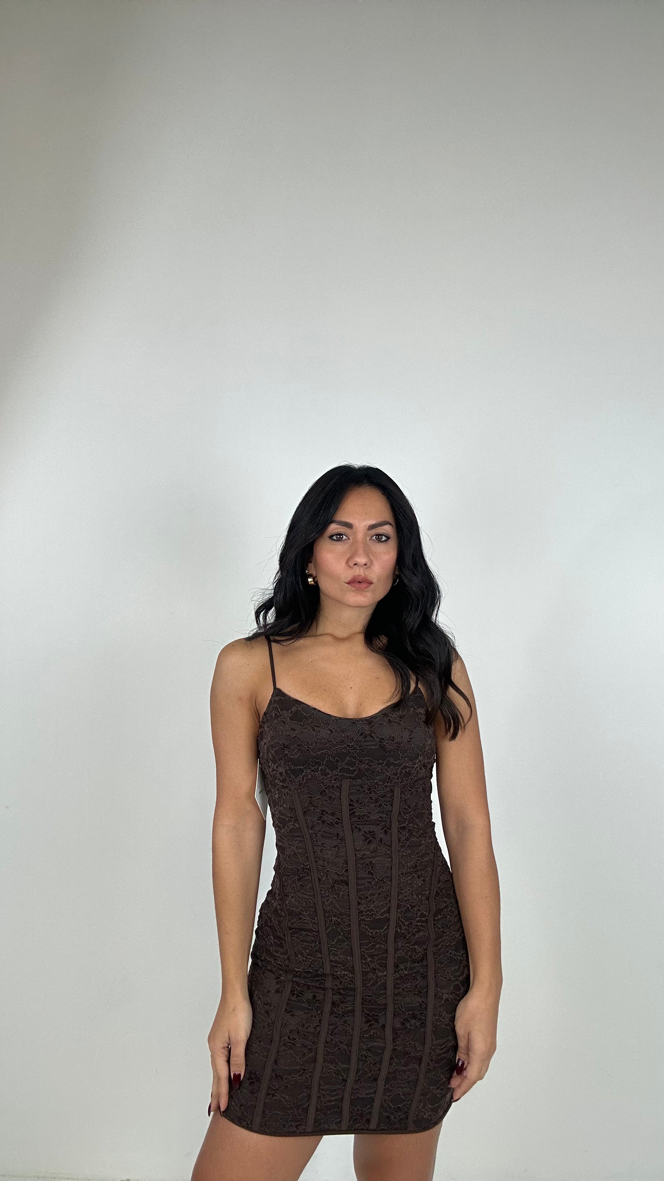 Abitino PIZZO CORSETTO - MARRONE