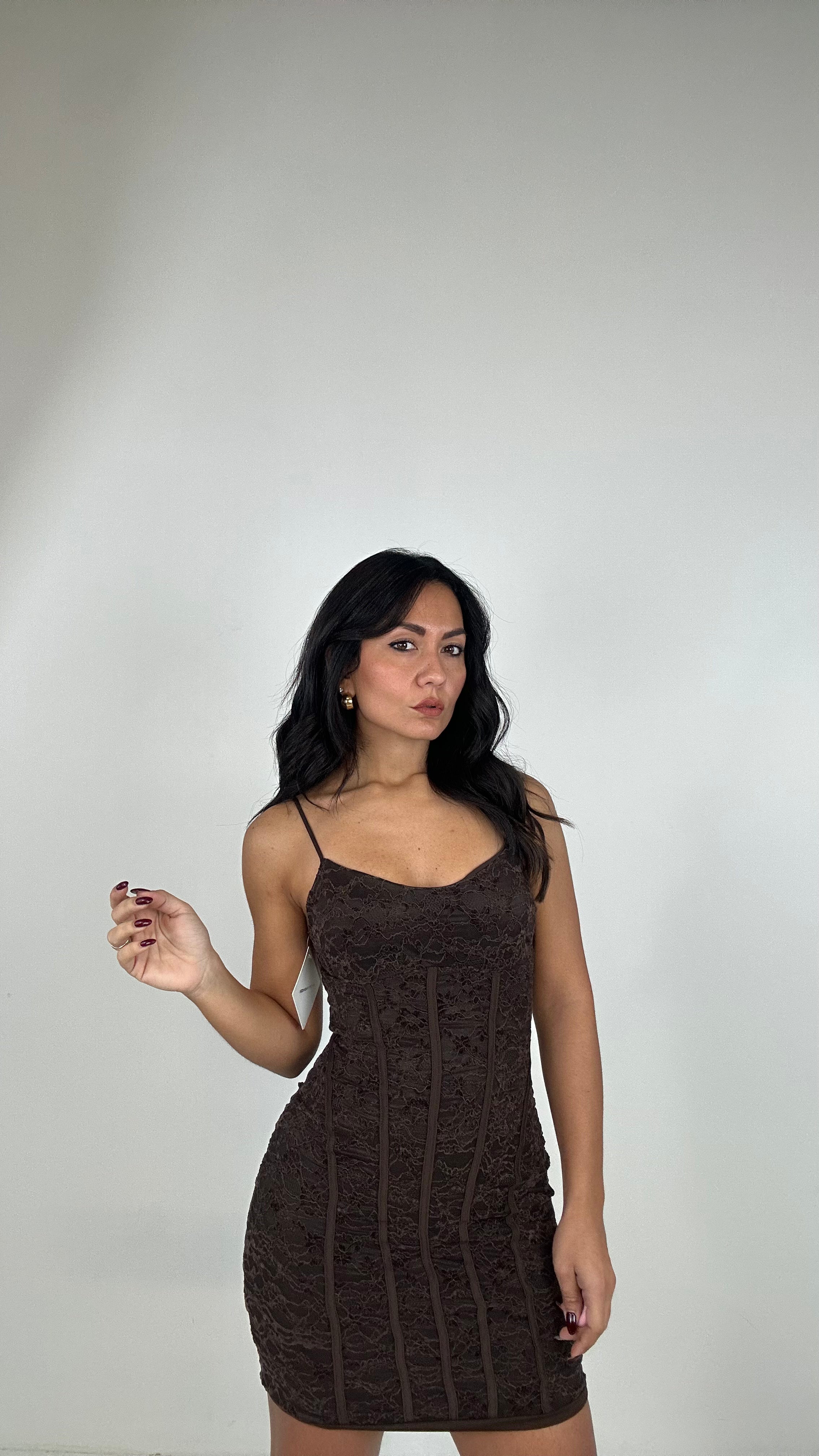 Abitino PIZZO CORSETTO - MARRONE