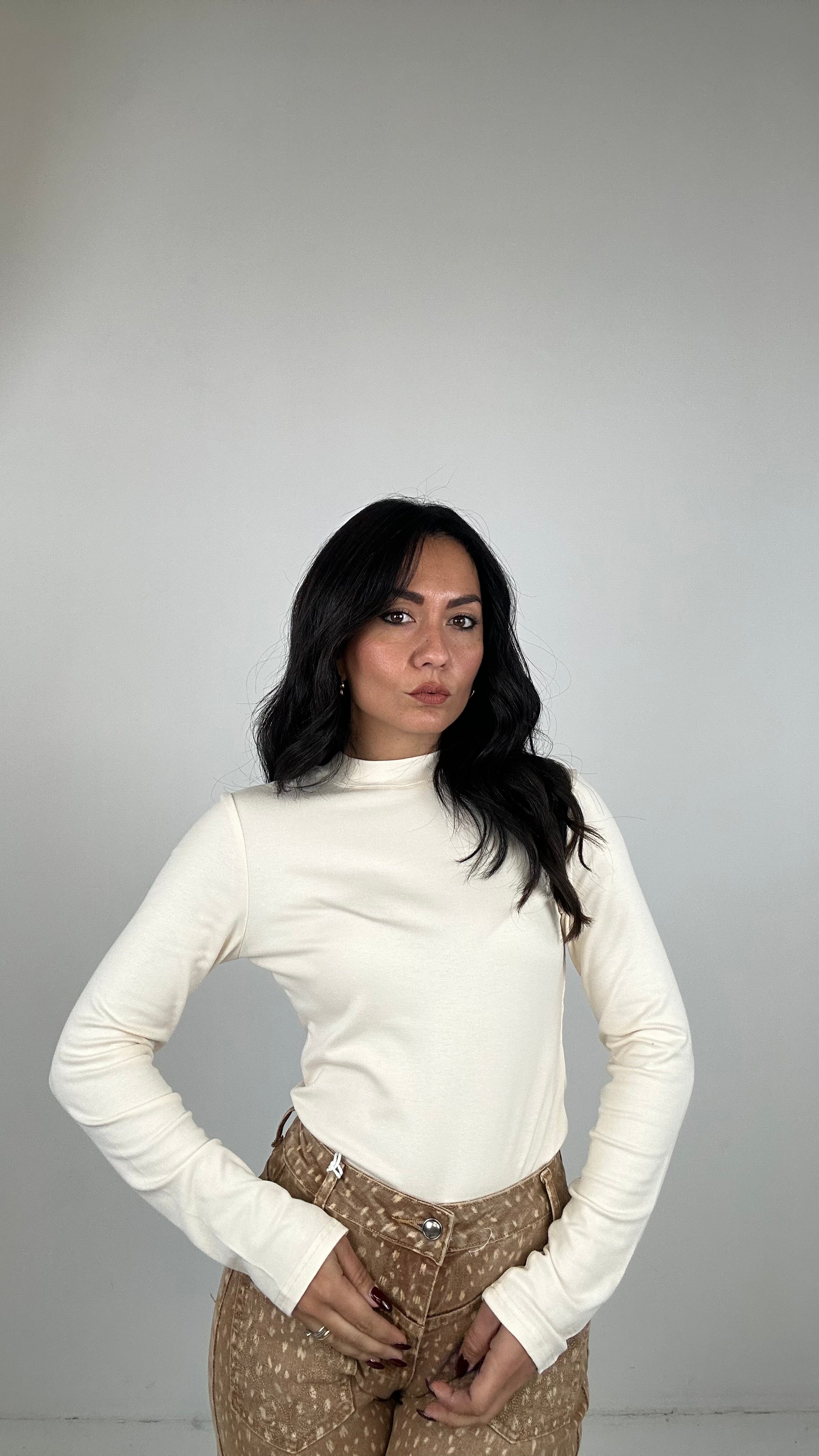 Maglia MEZZOCOLLO - CREMA