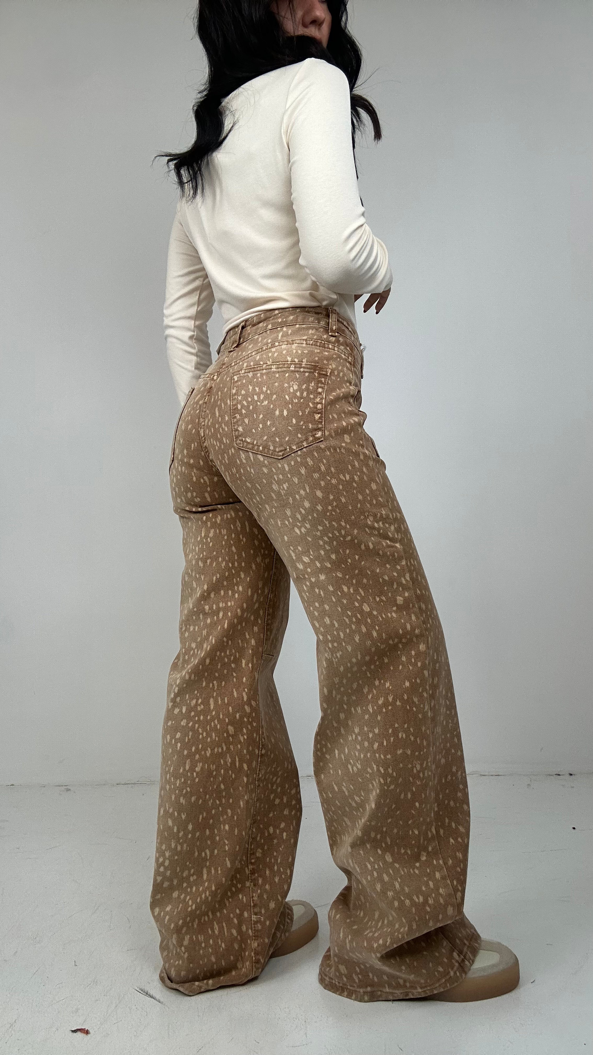 Jeans BAMBI - BEIGE