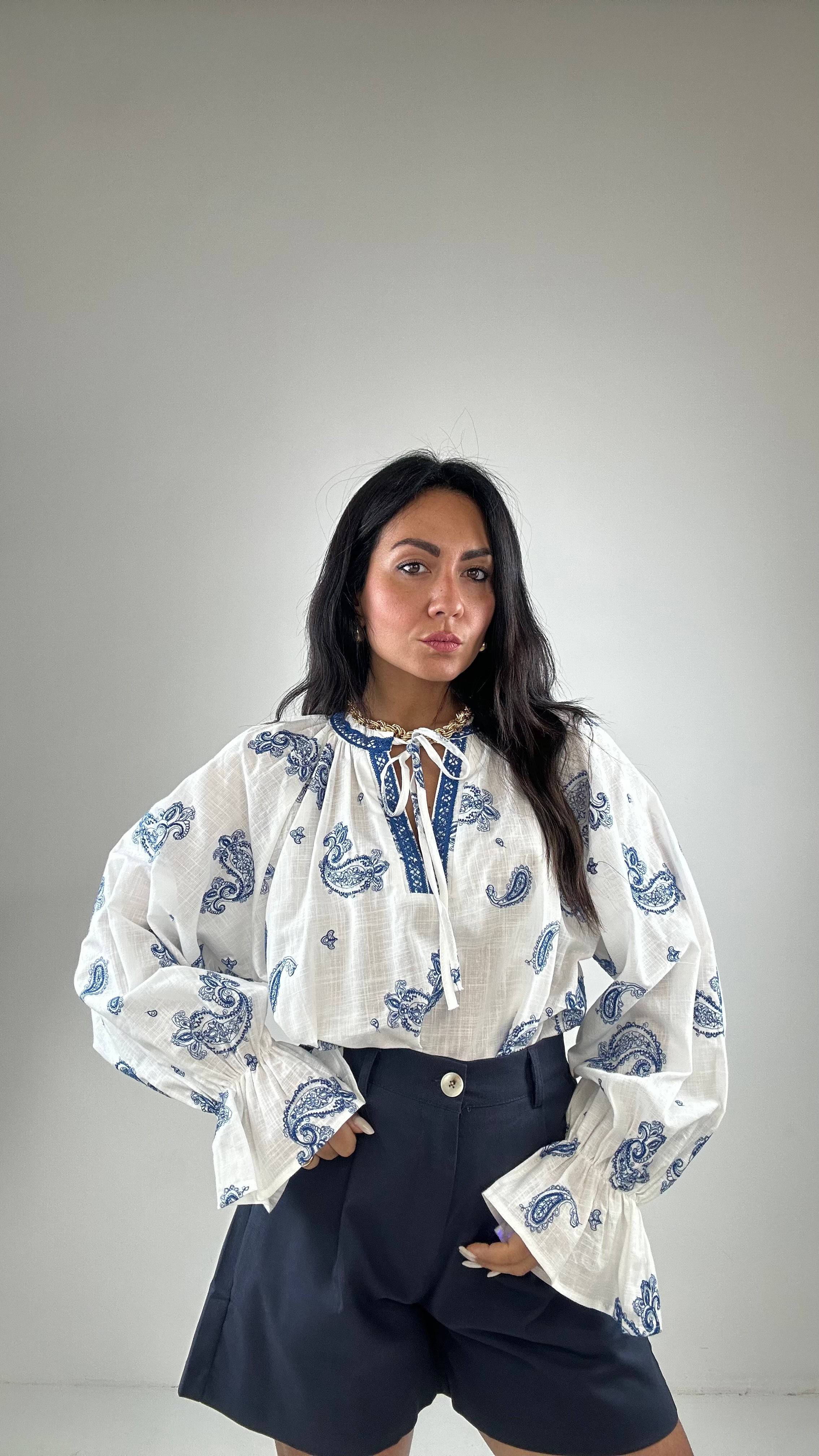 Blusa ORIENTALE - BLU