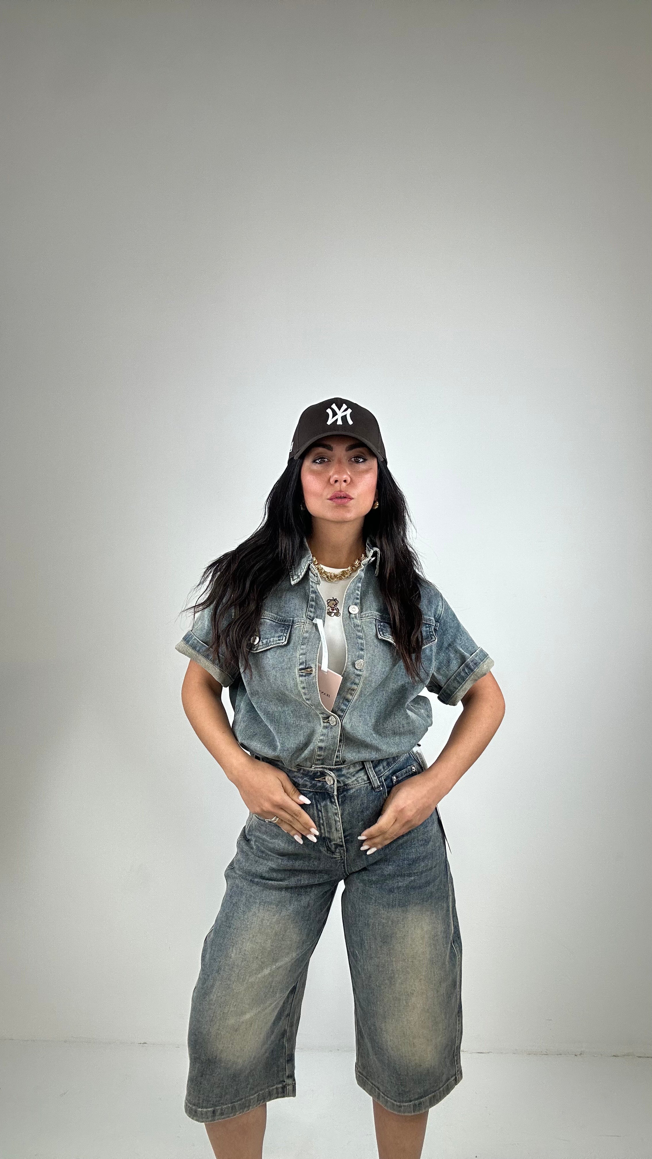 Completo DENIM CON BERMUDA - JEANS