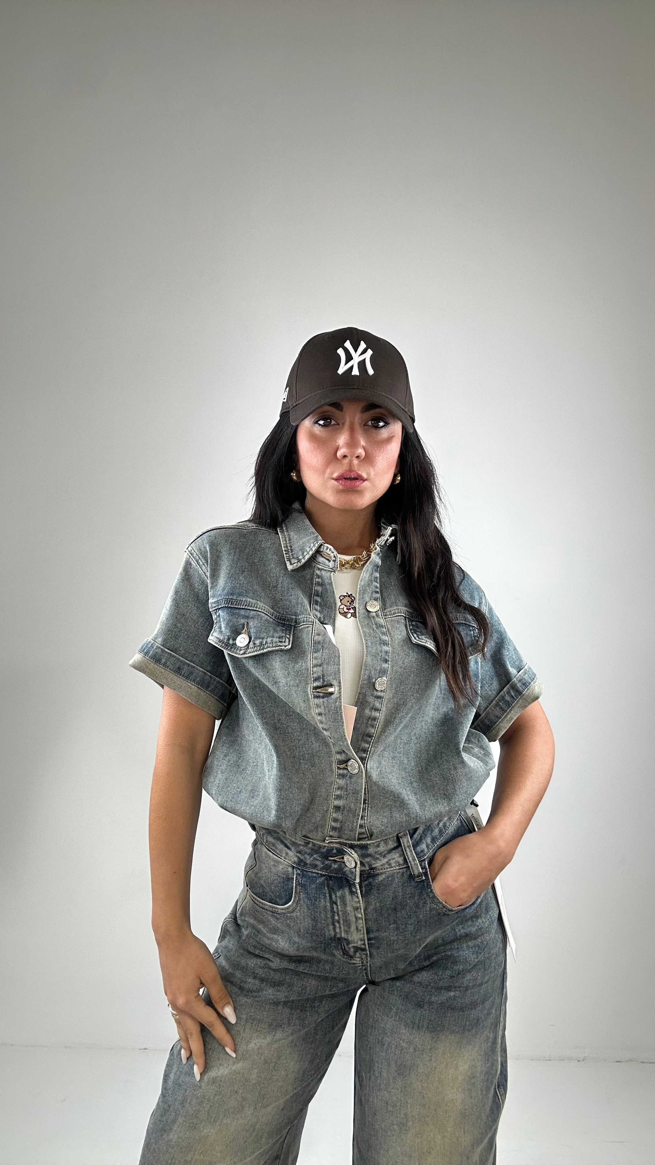 Completo DENIM CON BERMUDA - JEANS