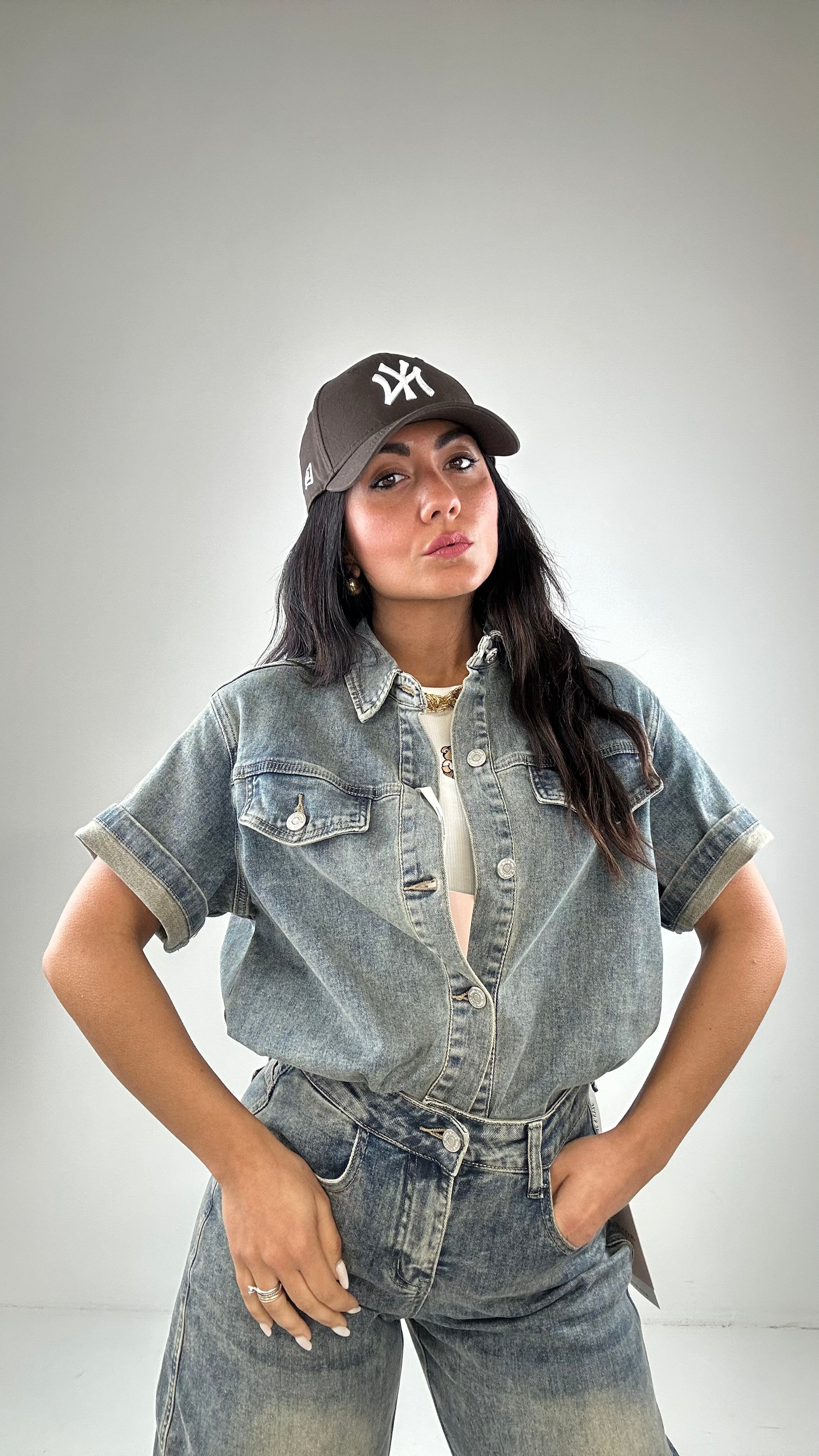 Completo DENIM CON BERMUDA - JEANS