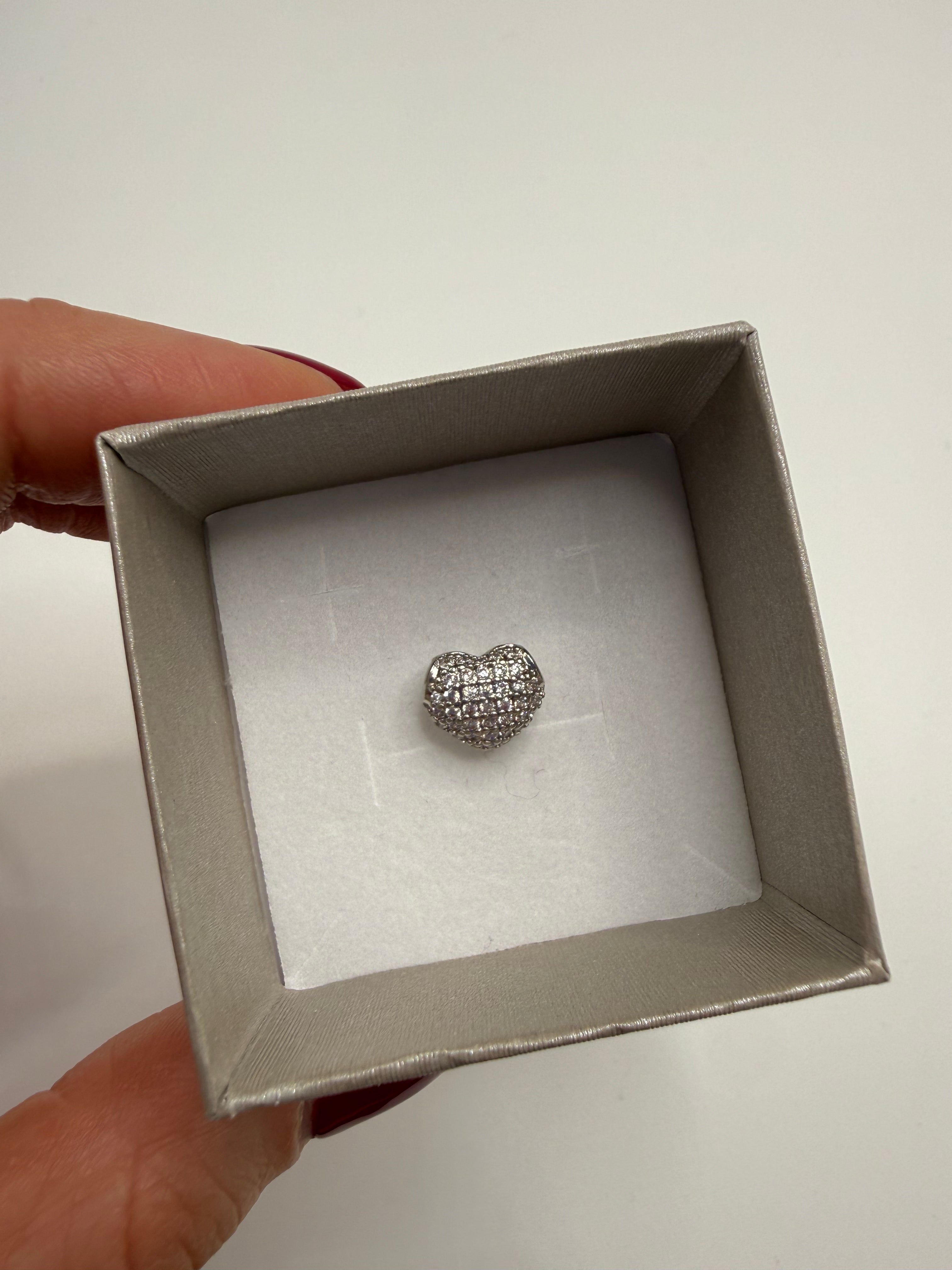 Charm CUORE COLLANA COMPONIBILE - ARGENTO