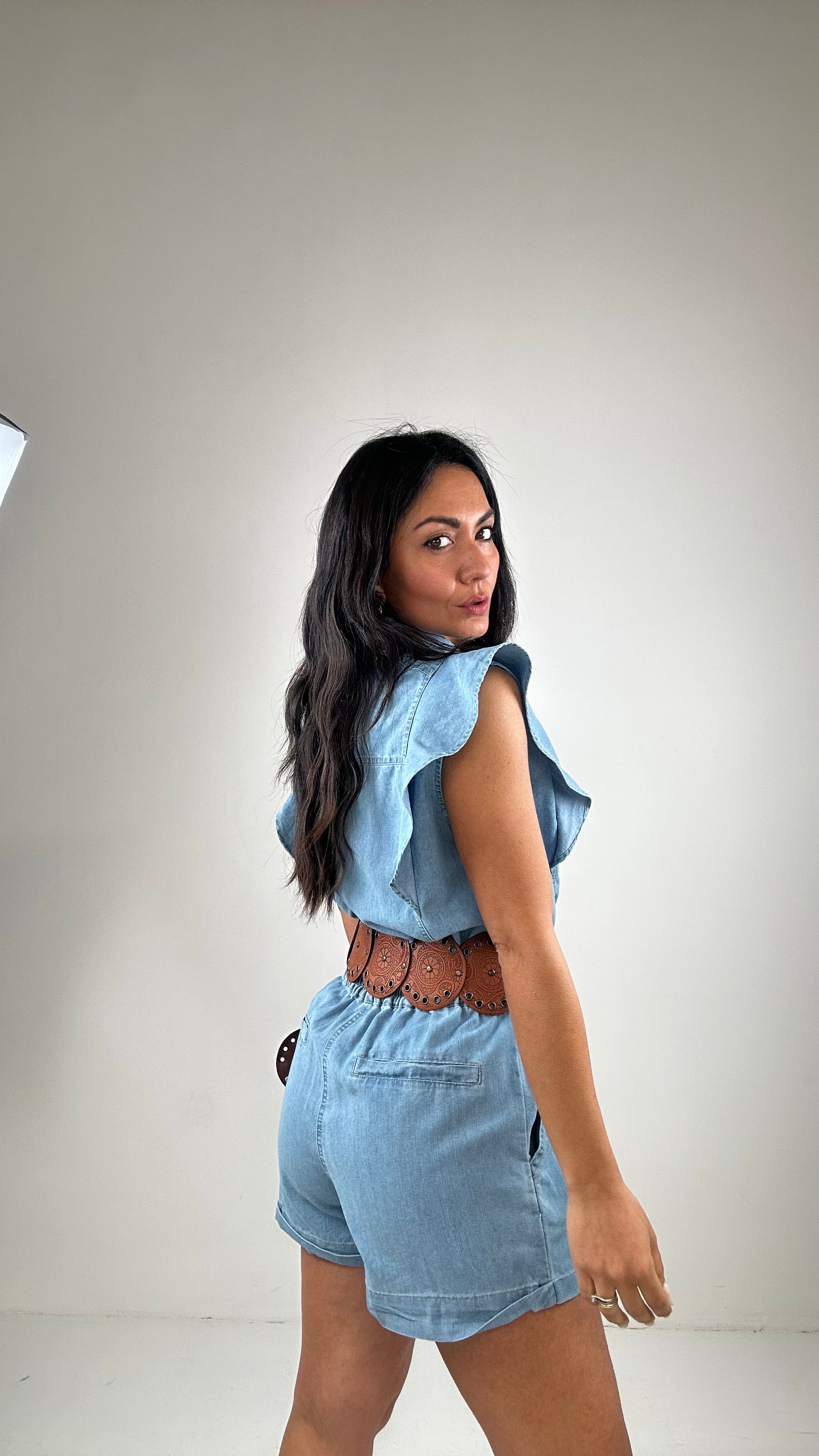 Tutina VOLANT IN JEANS - JEANS