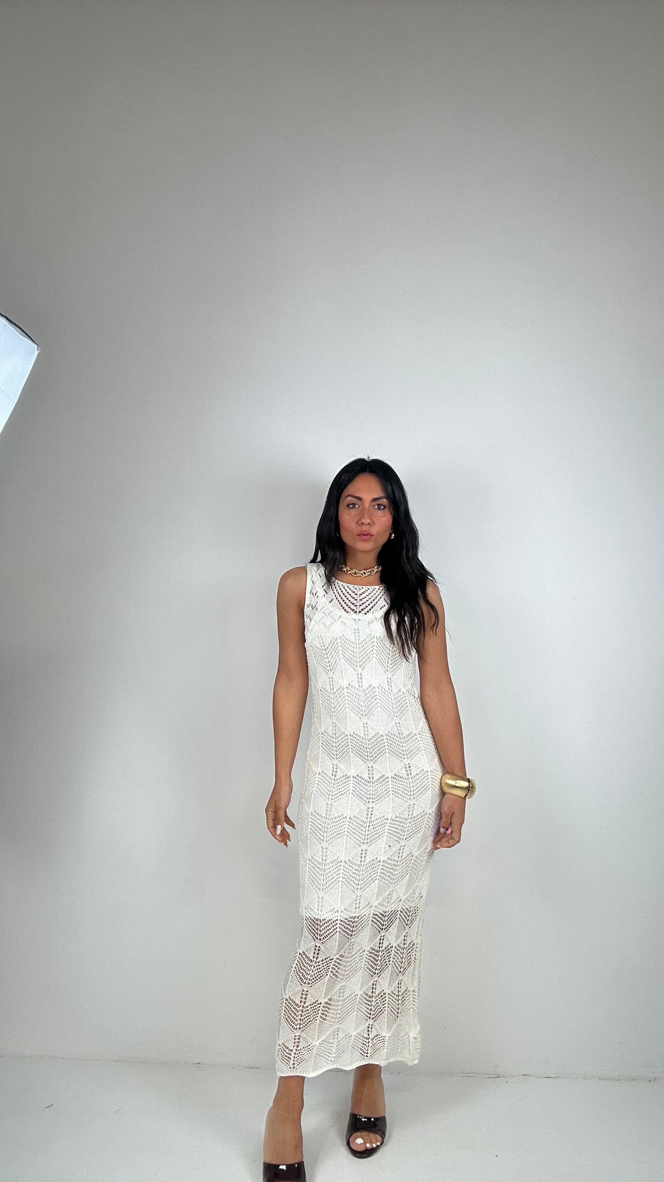 Vestito MACRAME' - PANNA