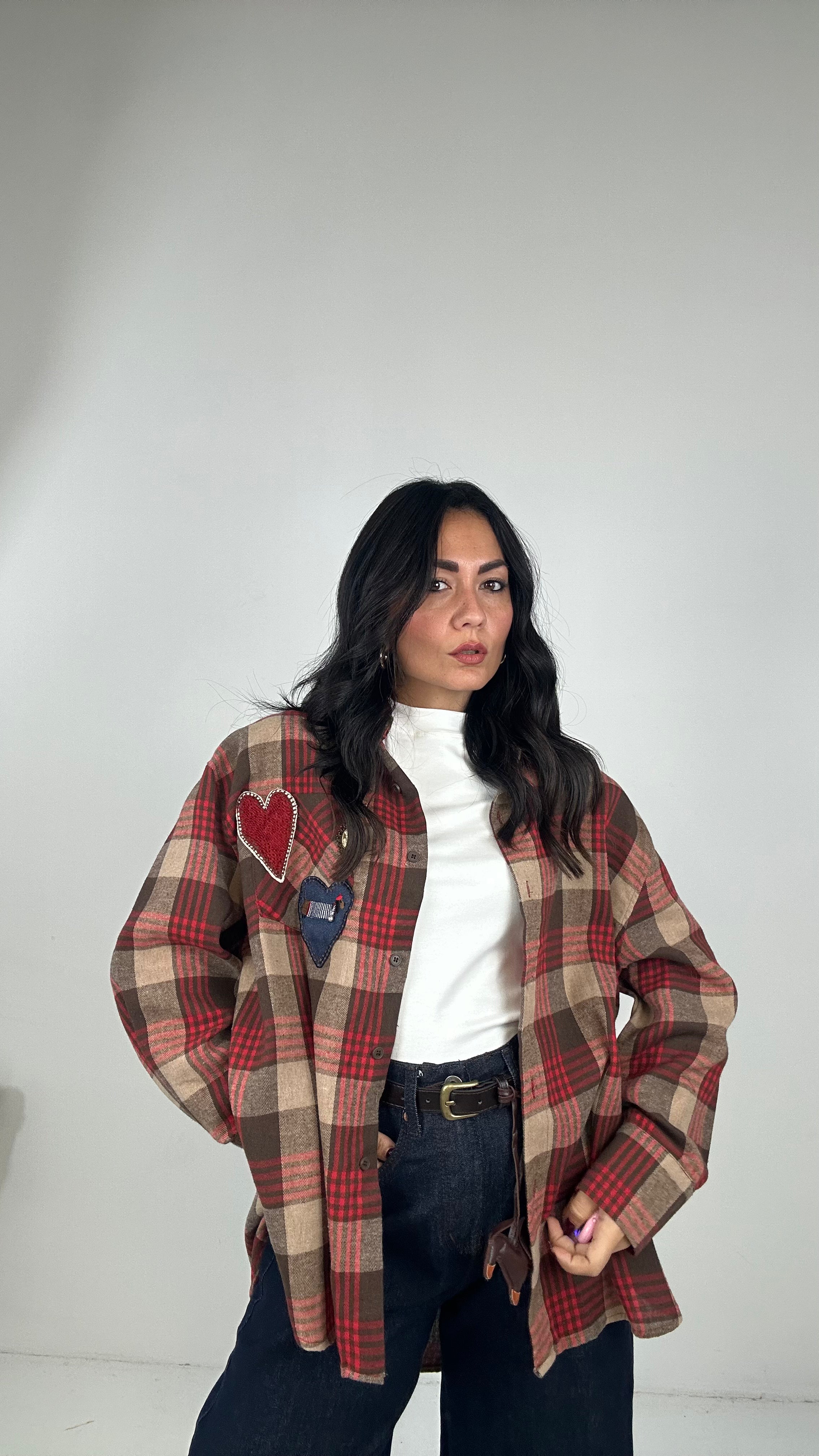 Camicia QUADRI DAMA - ROSSO