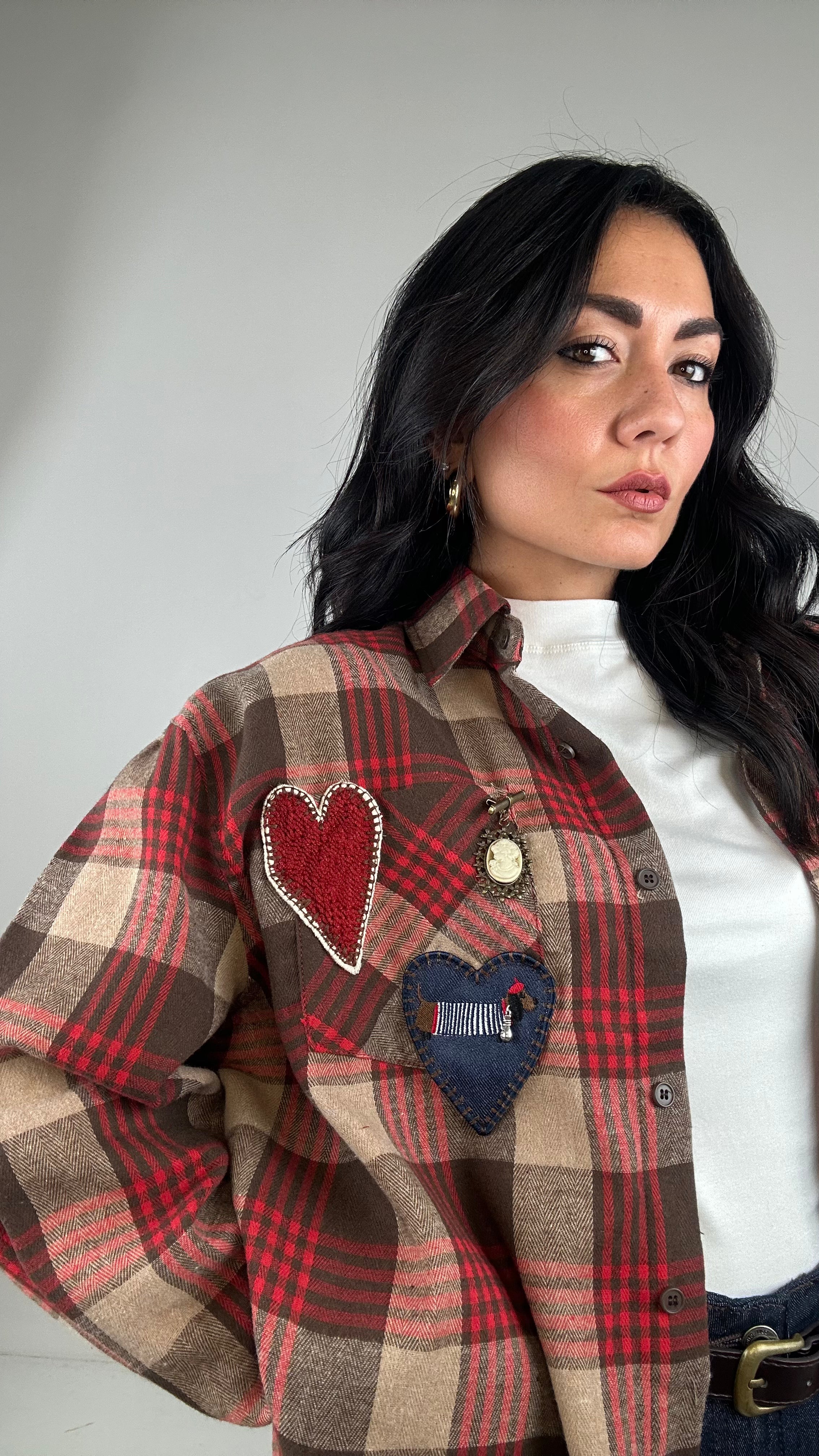 Camicia QUADRI DAMA - ROSSO