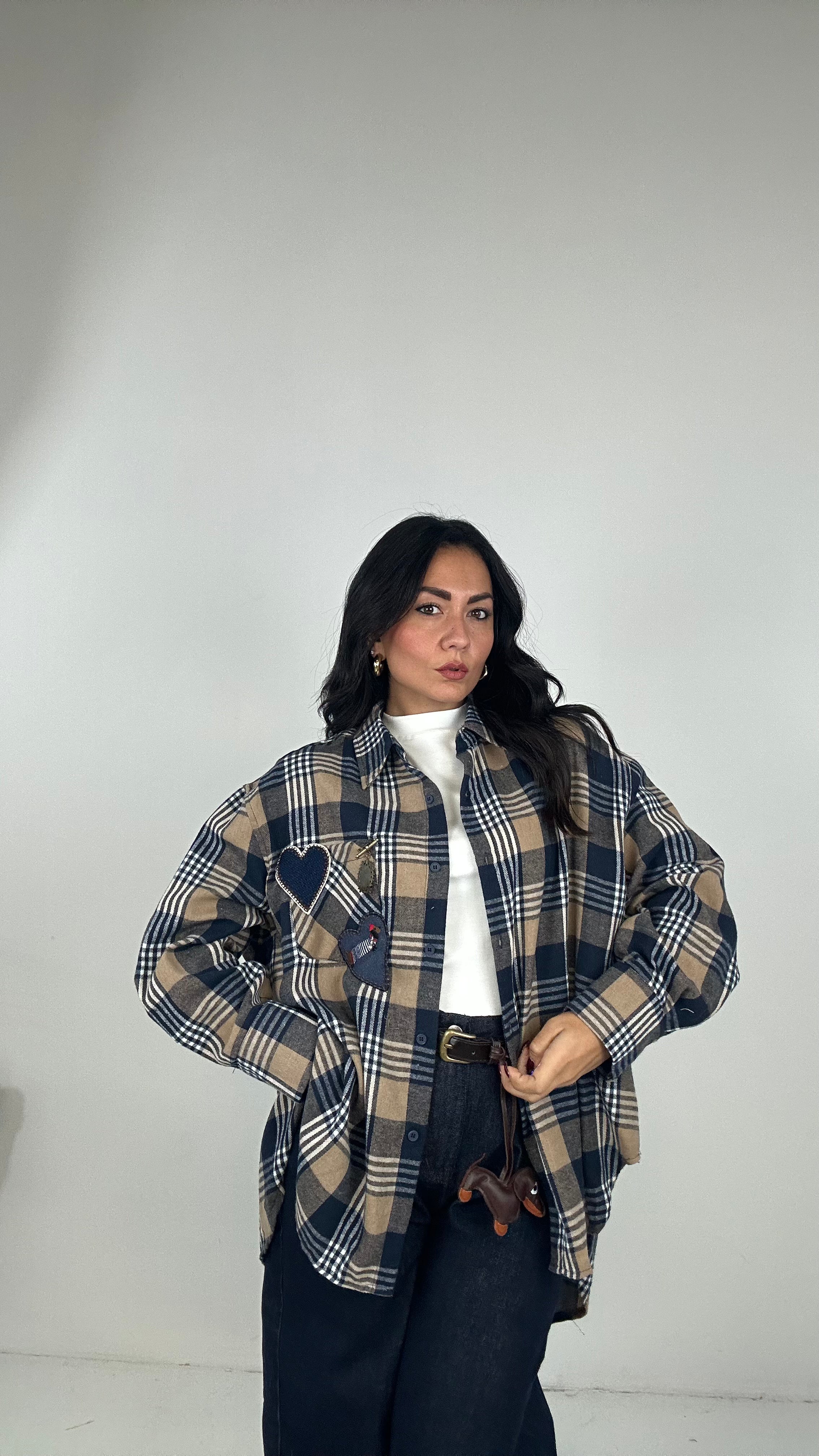 Camicia QUADRI DAMA - BLU