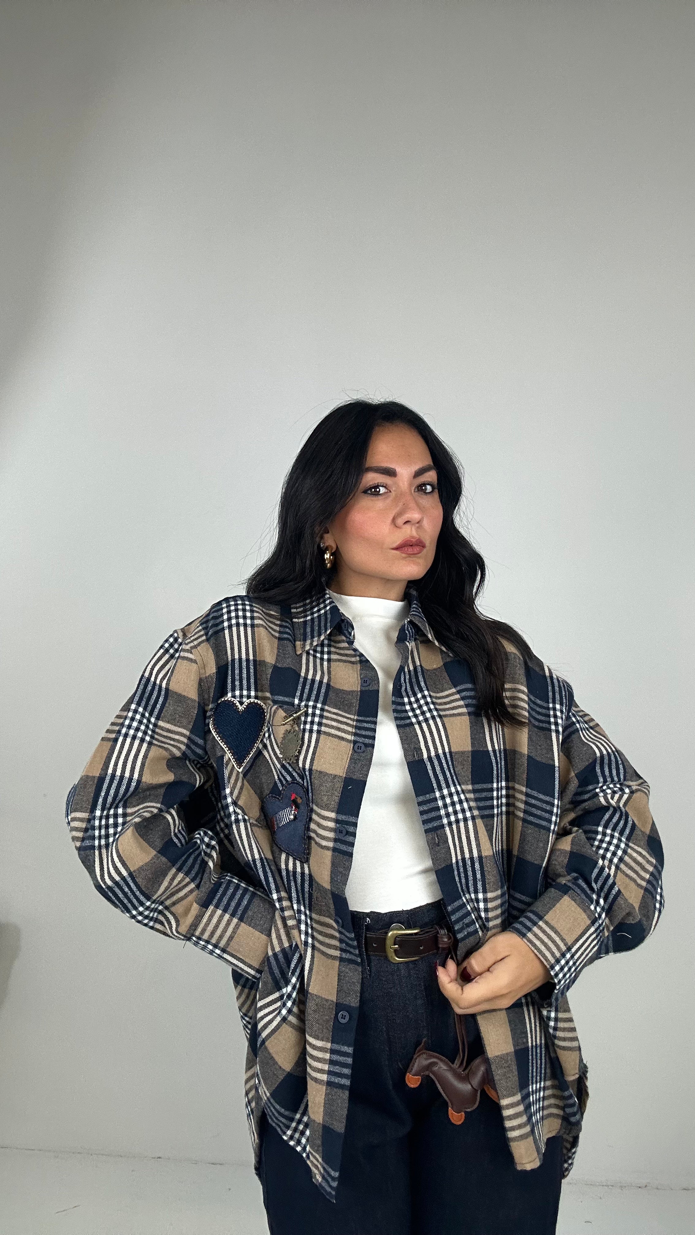 Camicia QUADRI DAMA - BLU