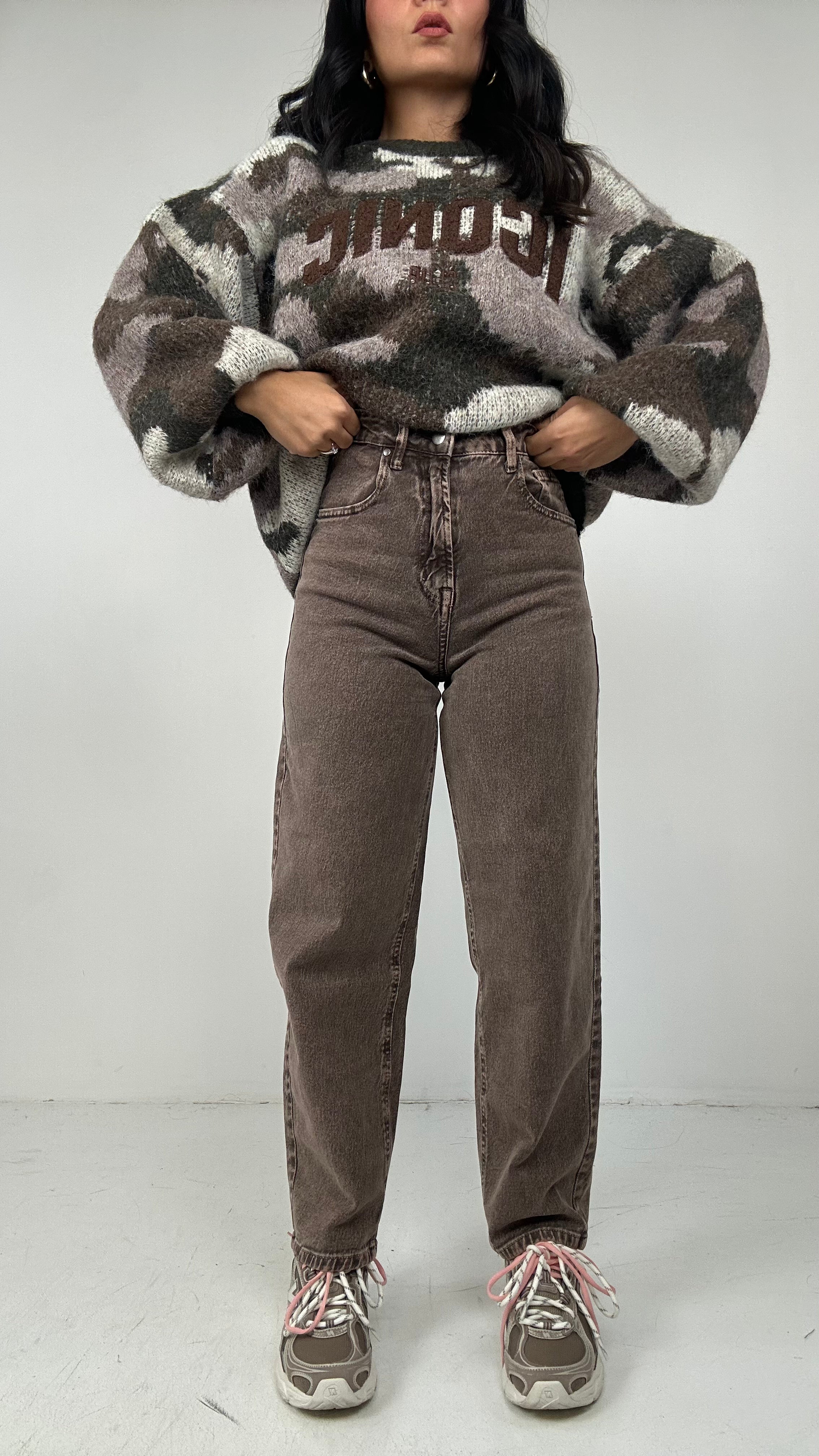 Jeans SLAVATO BARREL - MARRONE