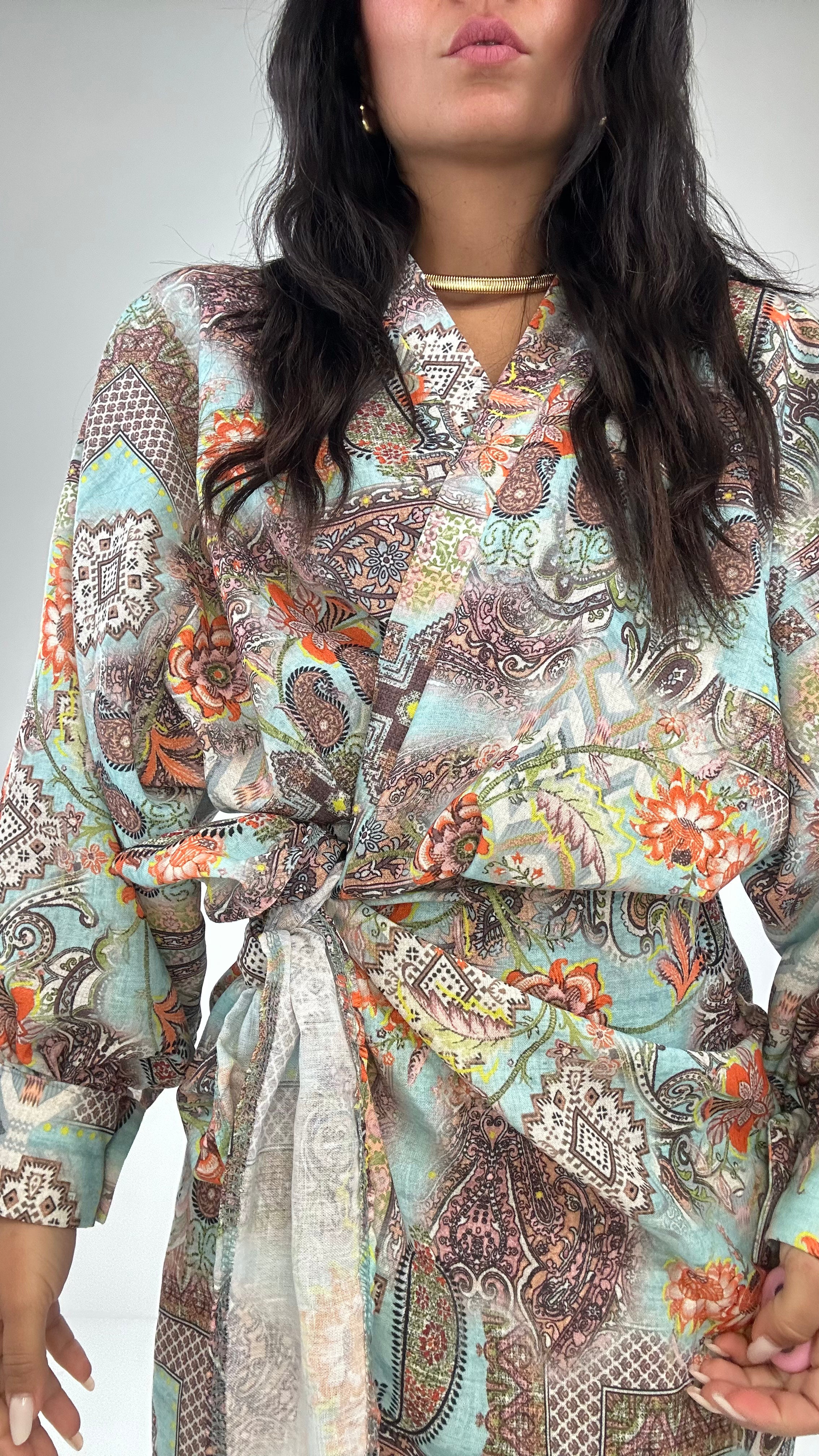 VESTITO fantasy portafoglio - CELESTE