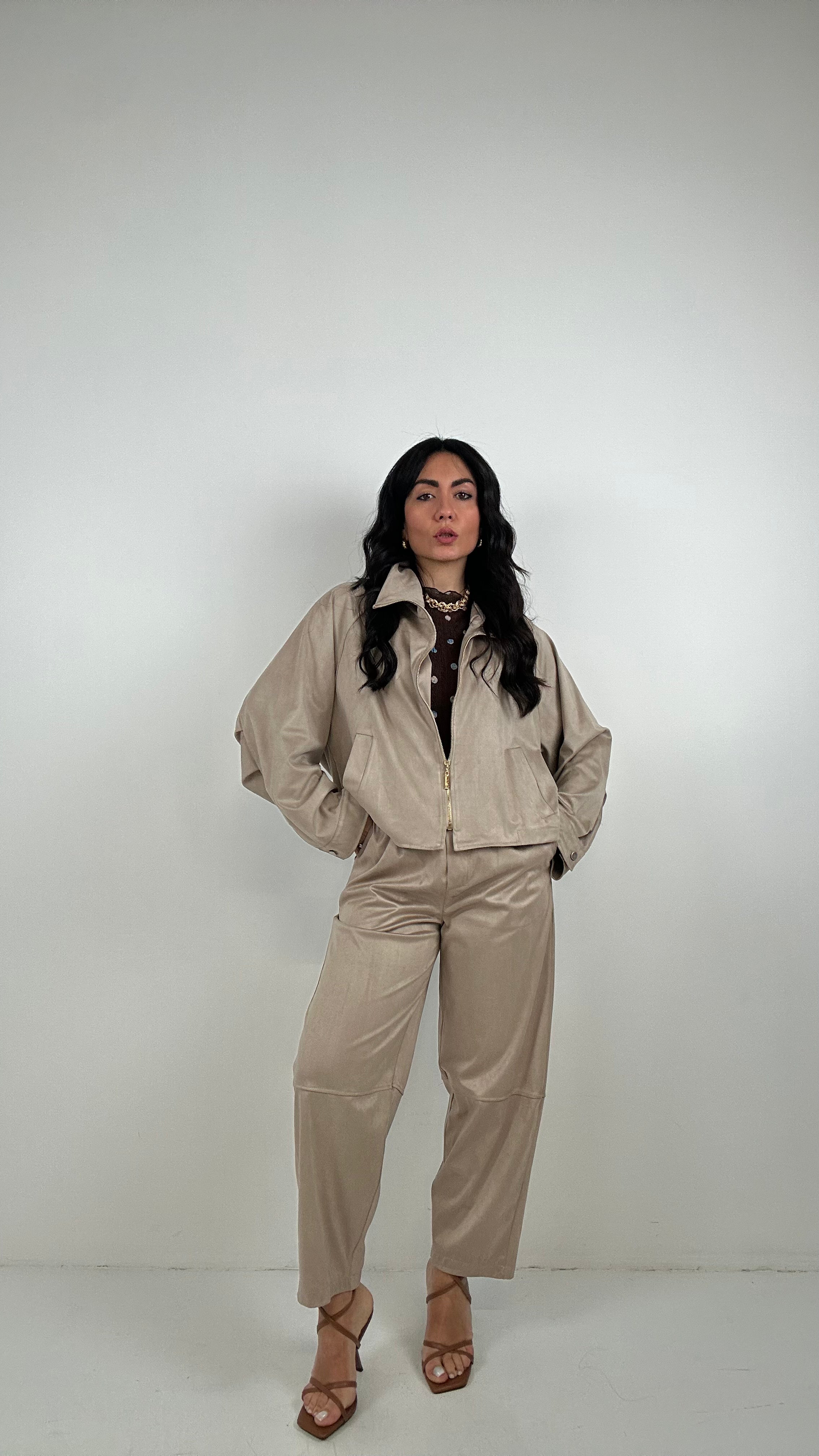 Completo ECOCAMOSCIO BALLON - BEIGE