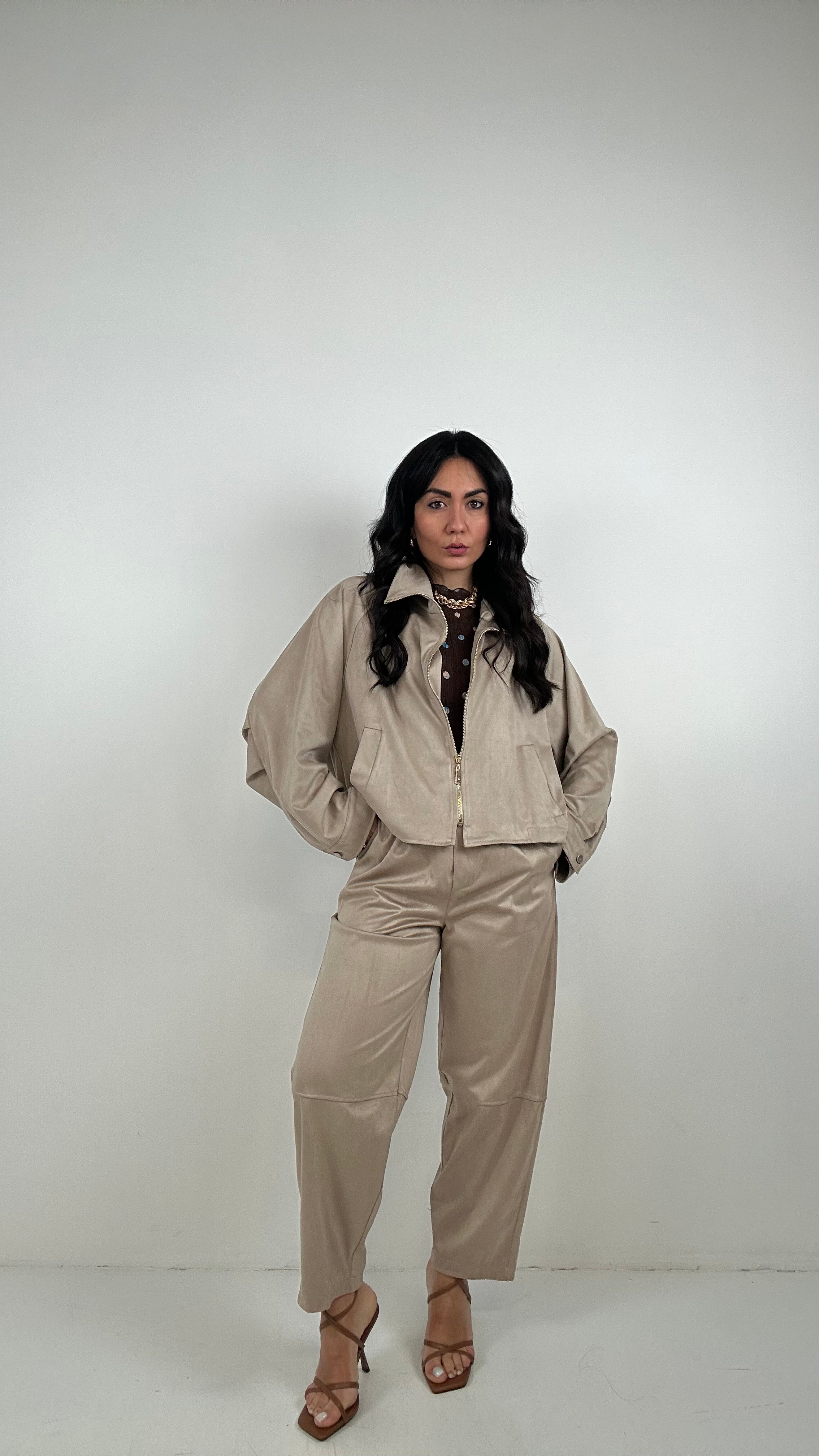 Completo ECOCAMOSCIO BALLON - BEIGE