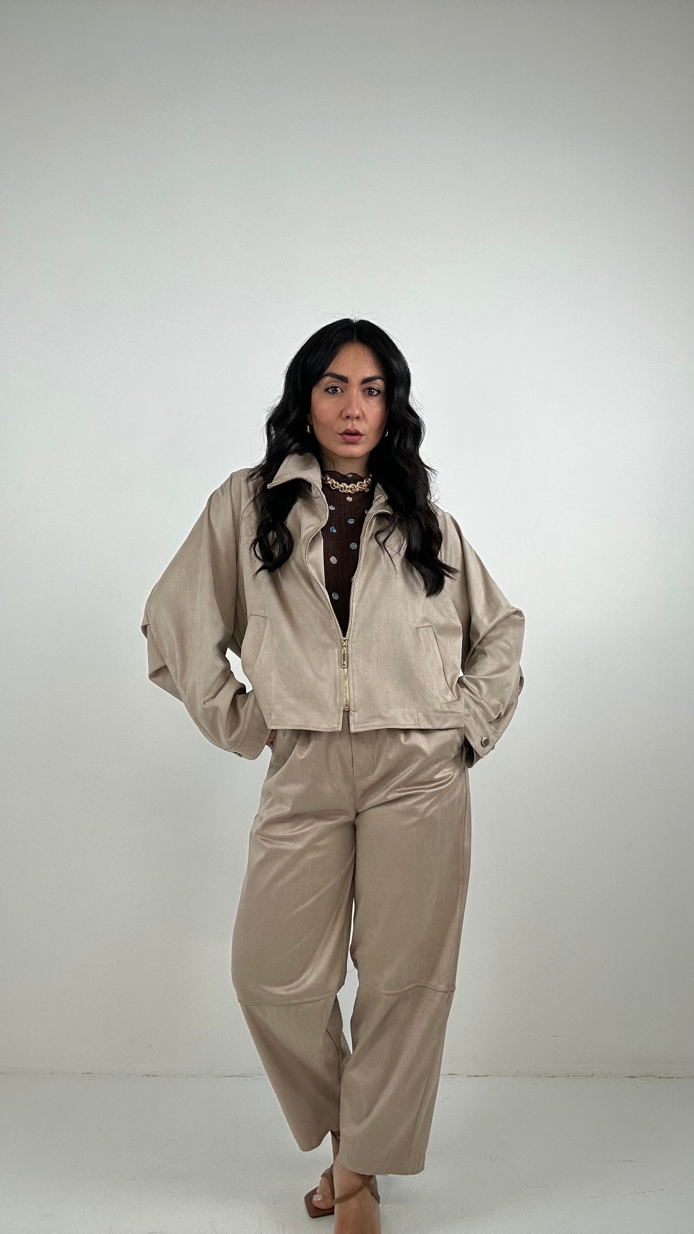 Completo ECOCAMOSCIO BALLON - BEIGE