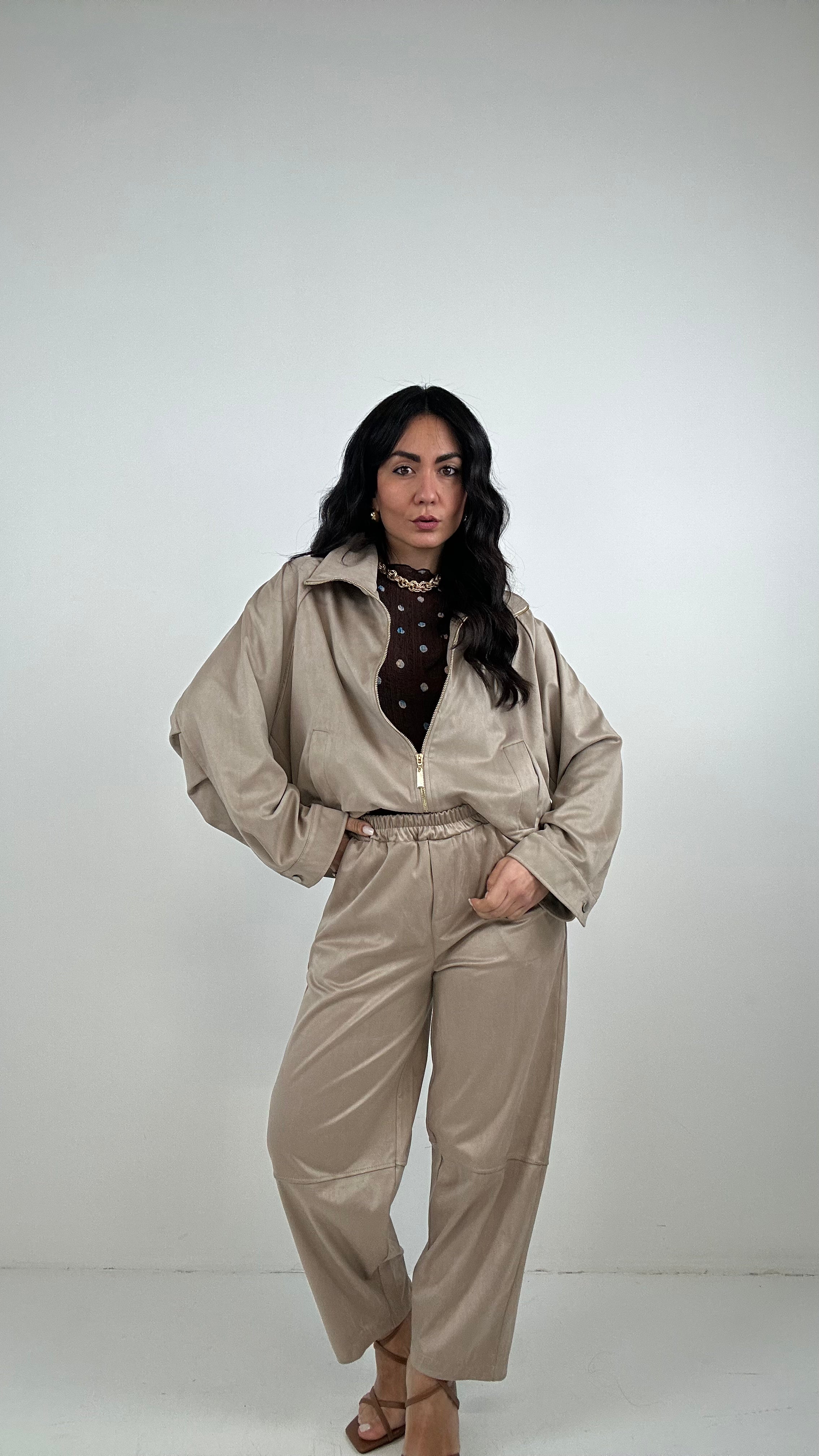 Completo ECOCAMOSCIO BALLON - BEIGE