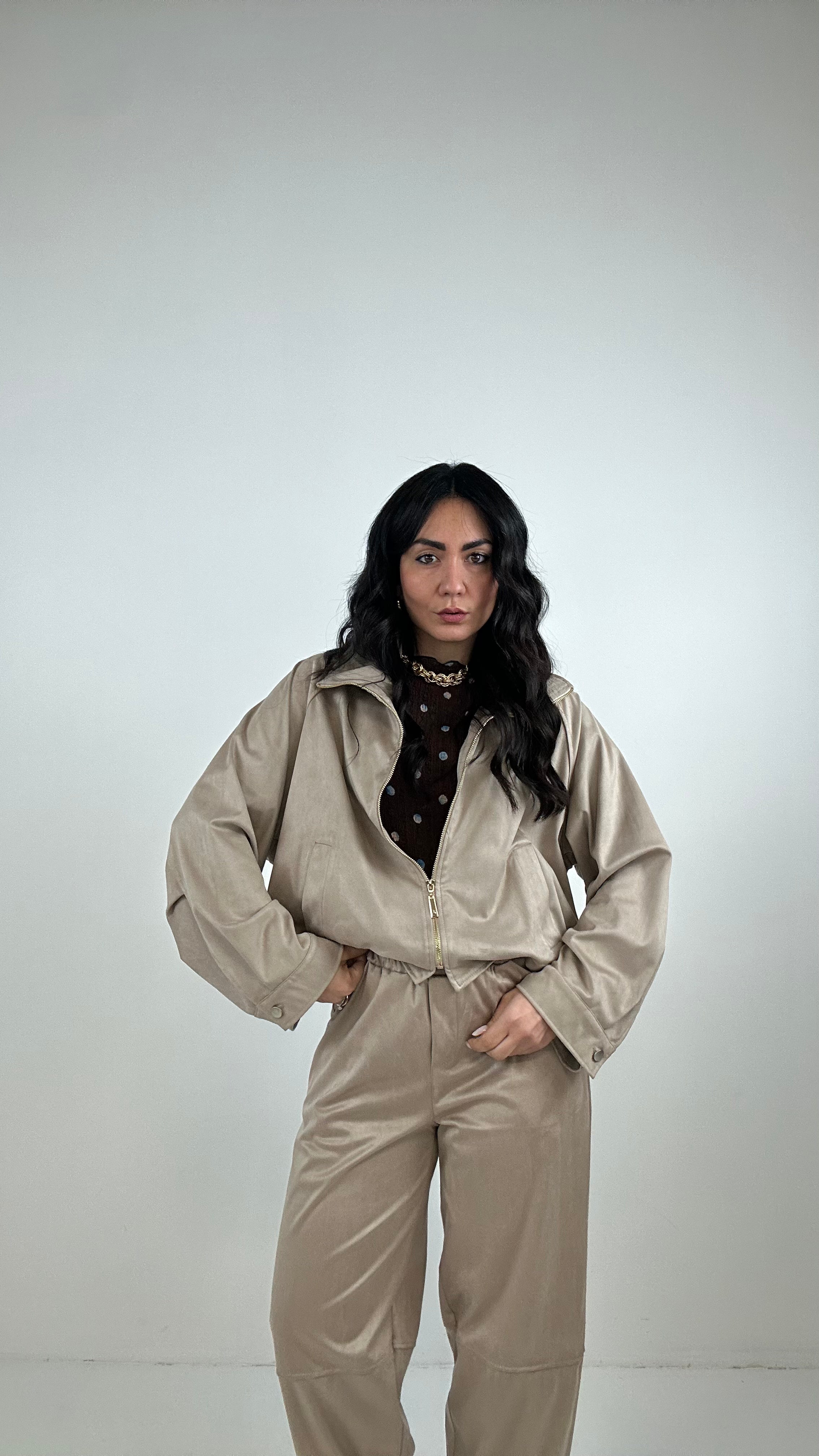 Completo ECOCAMOSCIO BALLON - BEIGE