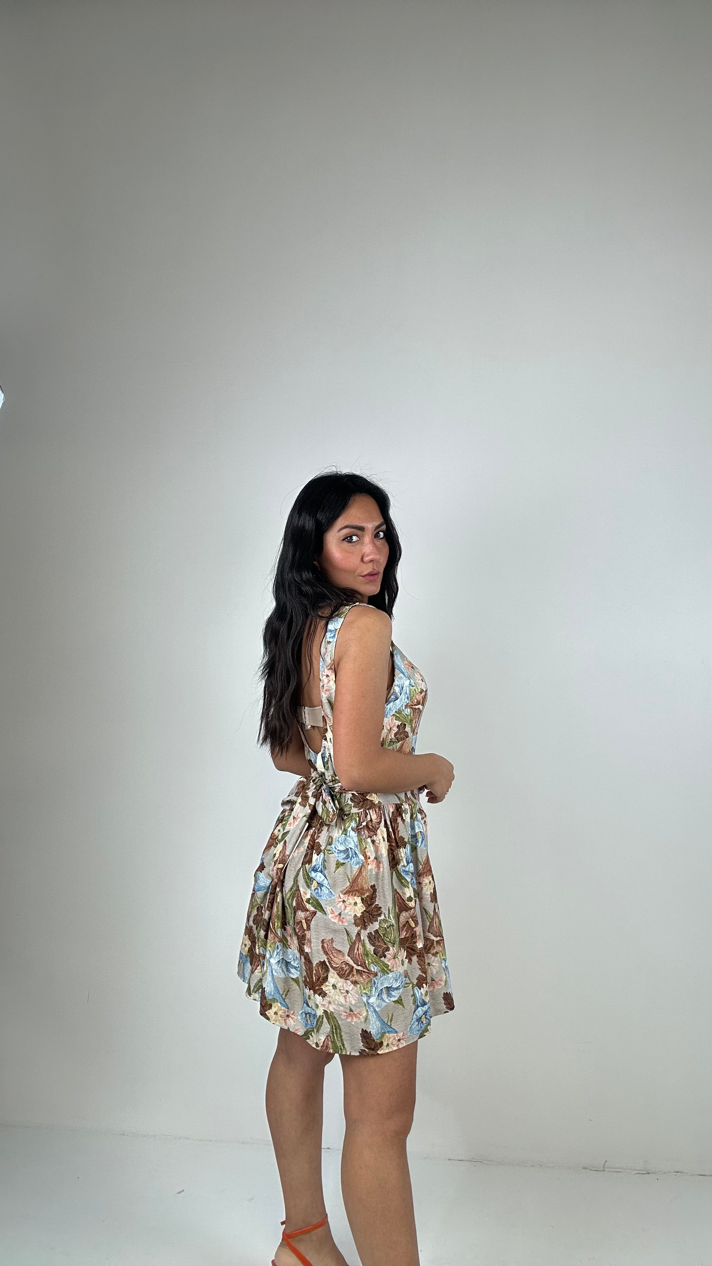Vestito ROSE FLOWER - CELESTE