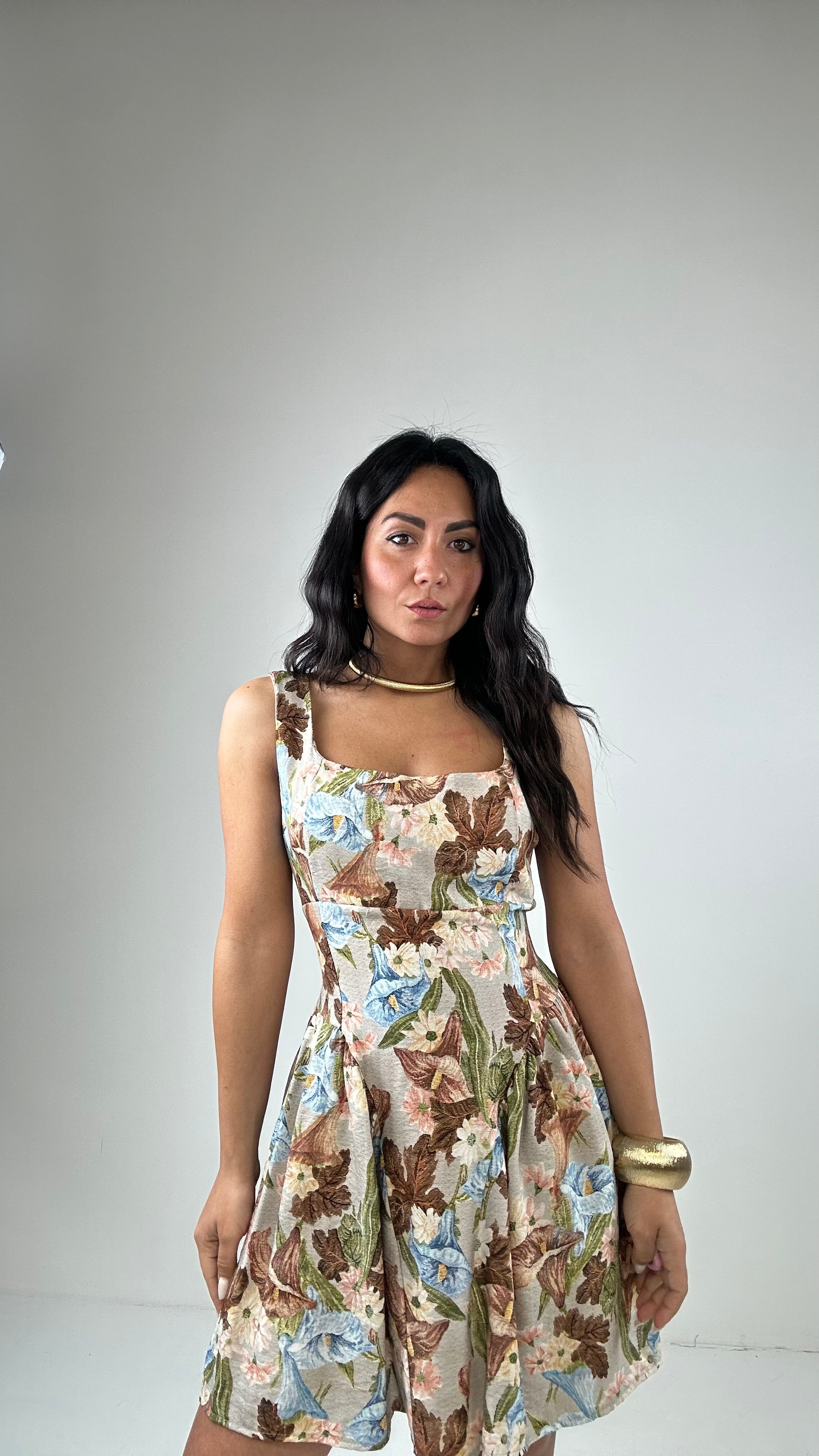 Vestito ROSE FLOWER - CELESTE