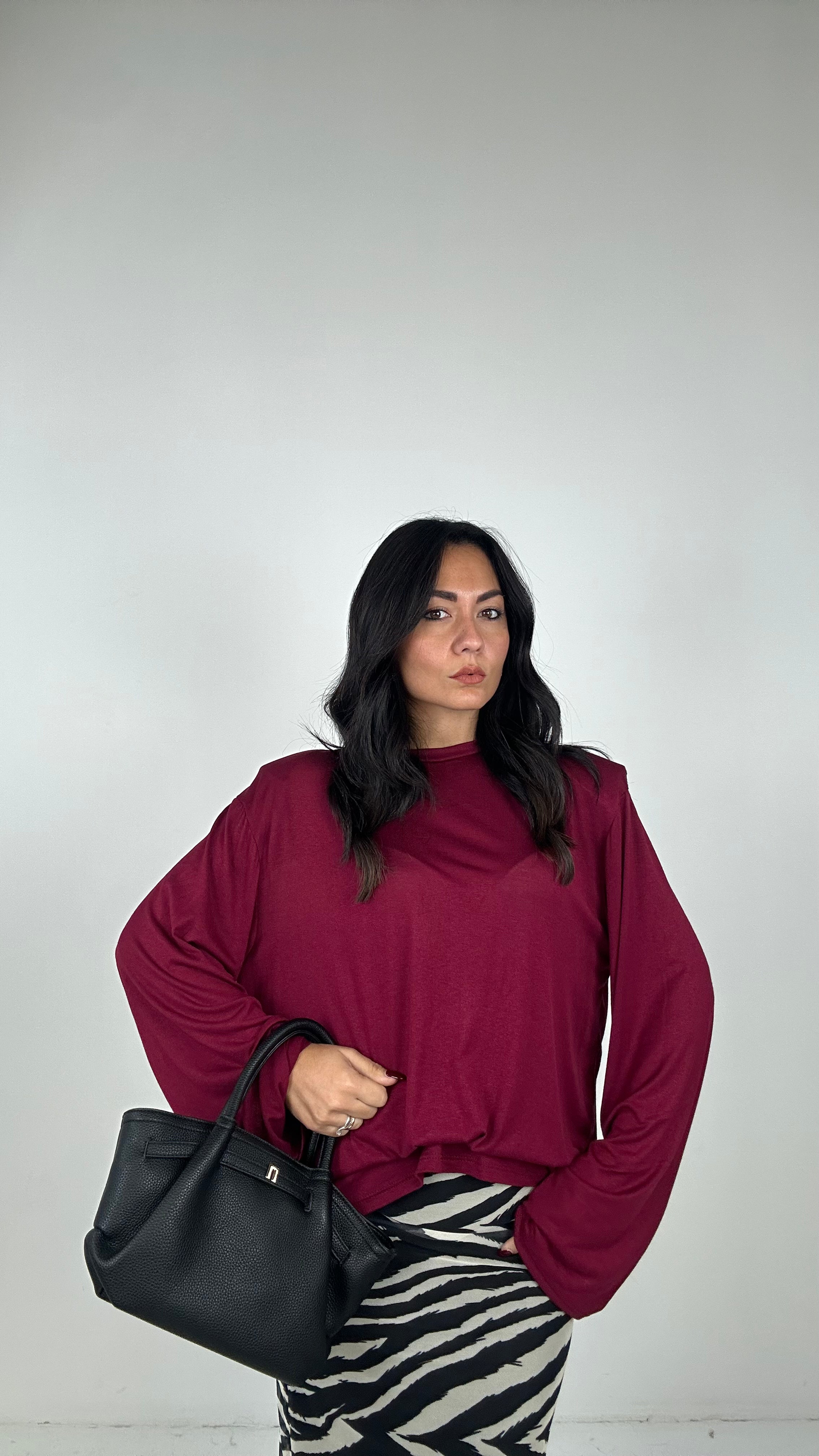 Maglia SPALLINA MANICA LARGA - BORDEAUX